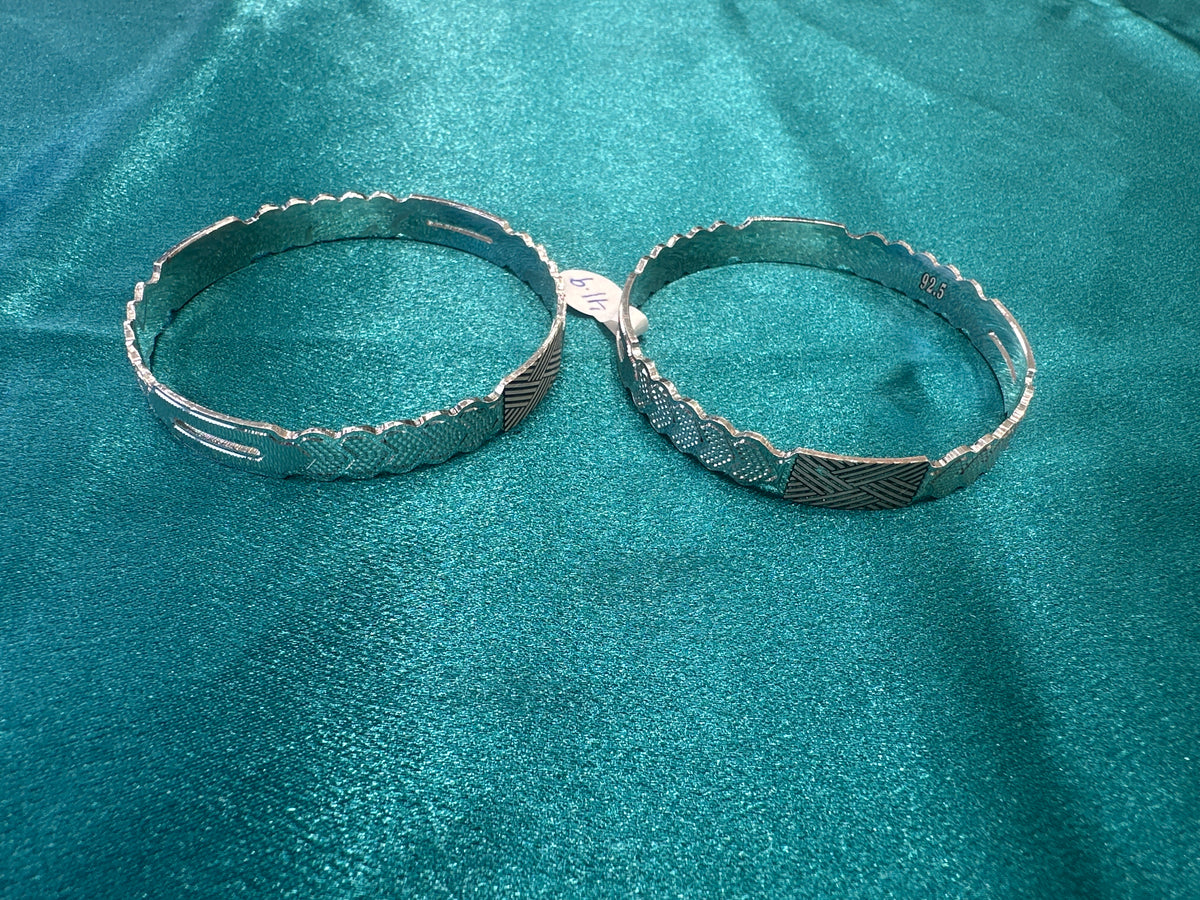 Designer Silver Bangles
