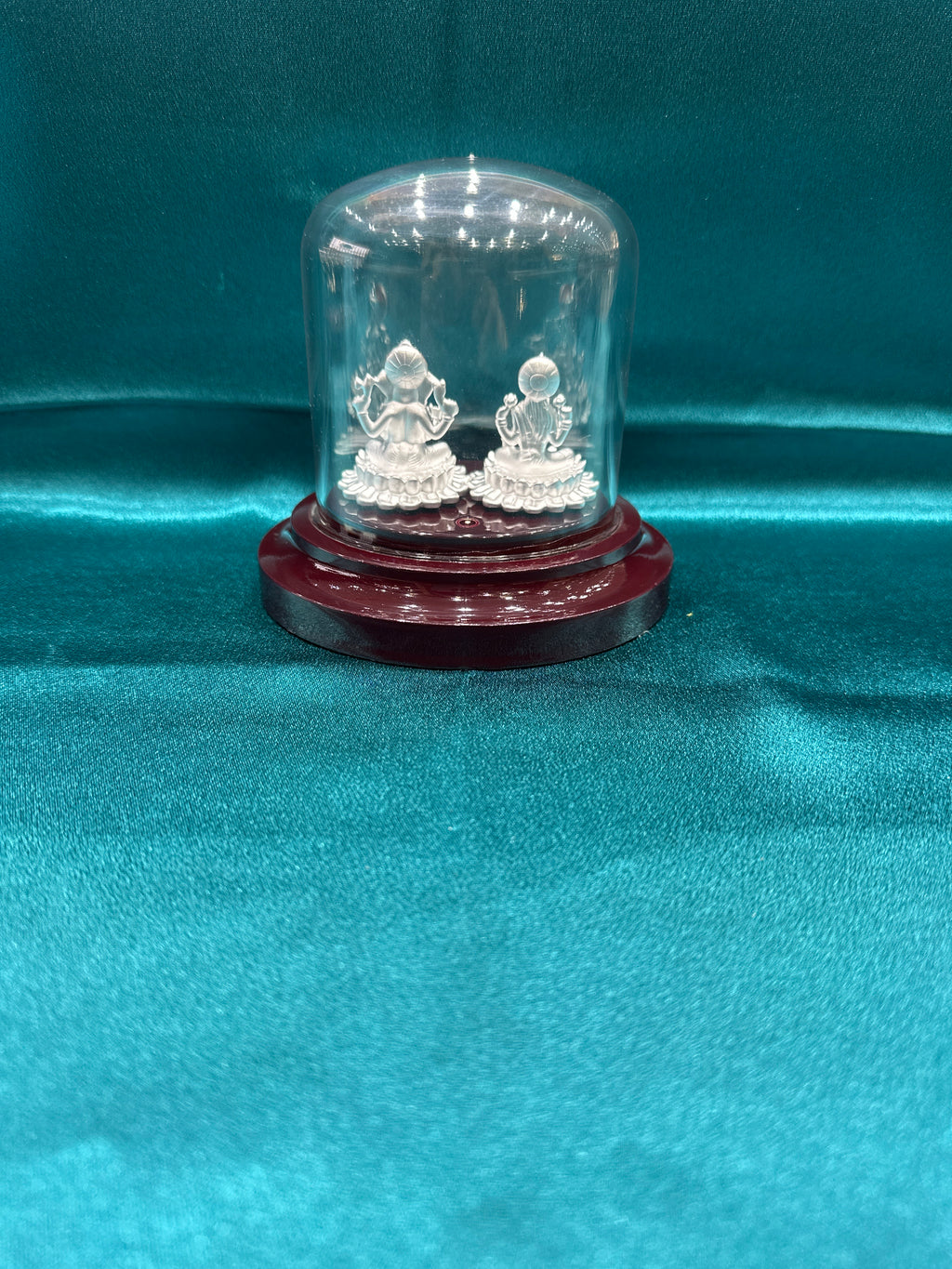 Pure Silver  Ganesh Lakshmi Ji Idol (Murti)