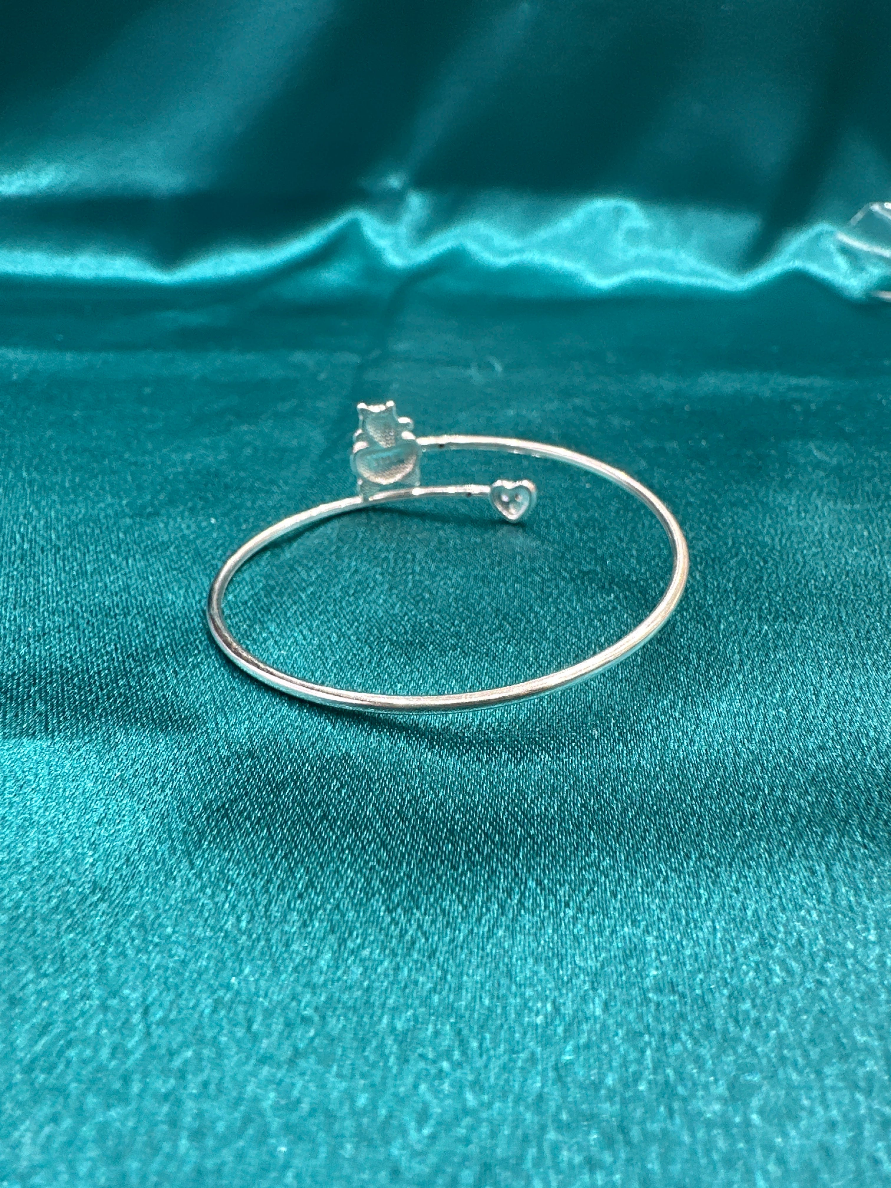 Fancy Silver baby bangles