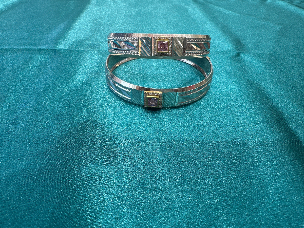 Designer Silver Bangles