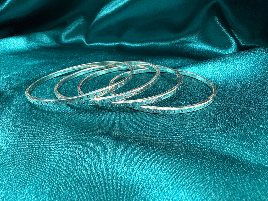 Designer Silver Bangles