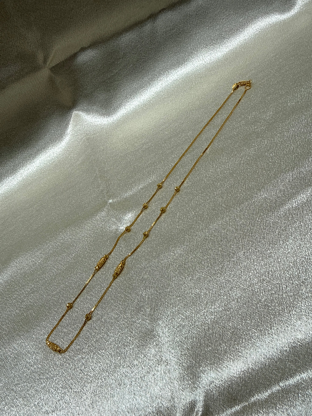 22K Gold Chain (Bead Design)