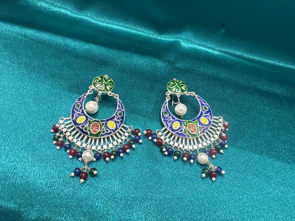 Antique Style Designer Silver Earrings