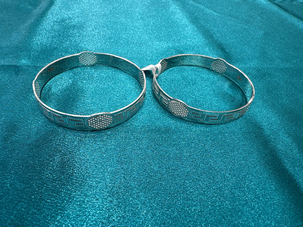 Designer Silver Bangles