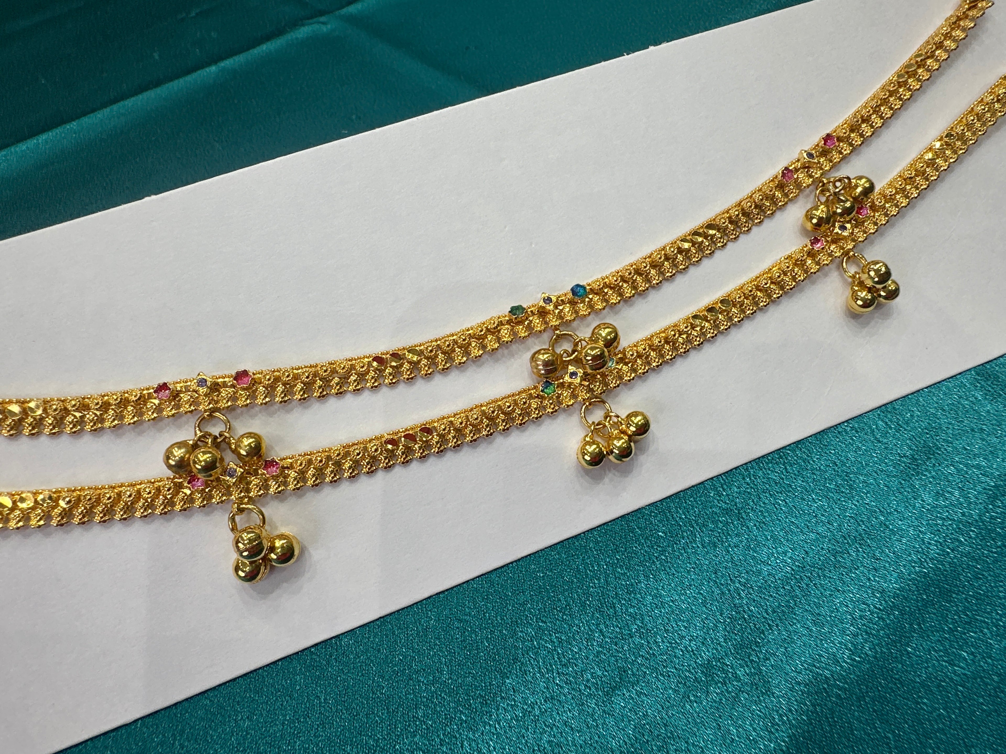 Women’s Fancy/Traditional Silver Gold plated Anklet