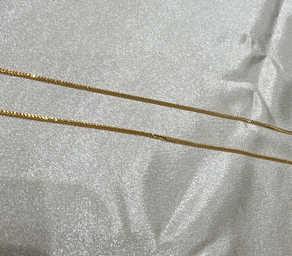 22K Gold Chain (Box Foxtail Design)
