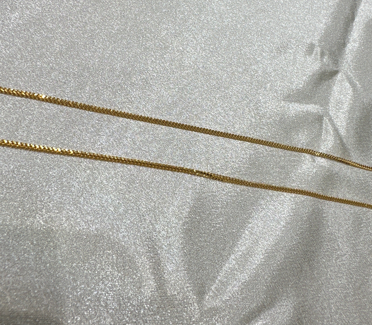 22K Gold Chain (Box Foxtail Design)