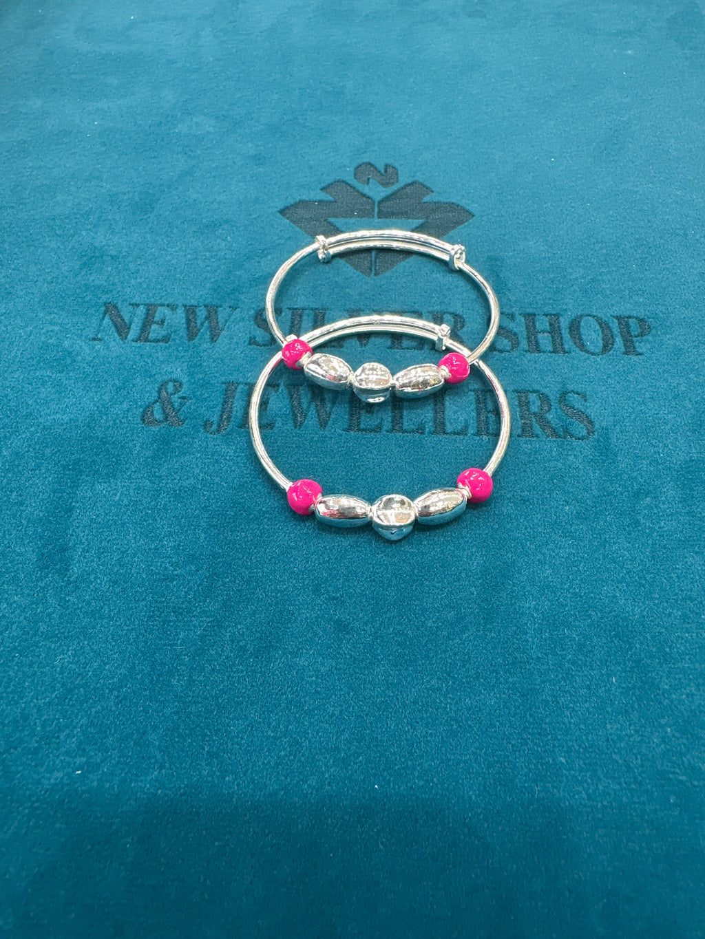 Fancy Silver baby bangles