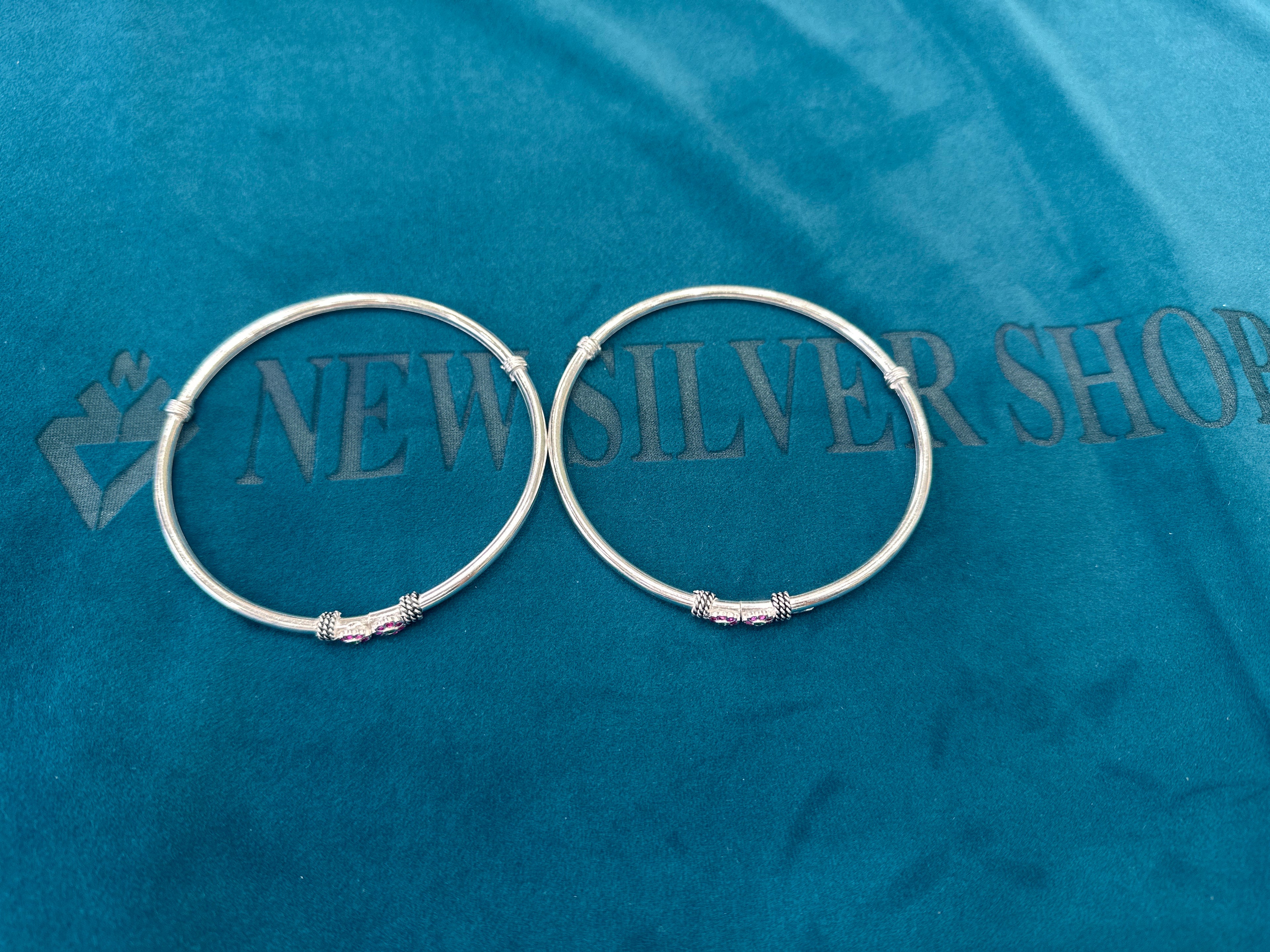 Women’s Fancy/Traditional Silver kada Anklet