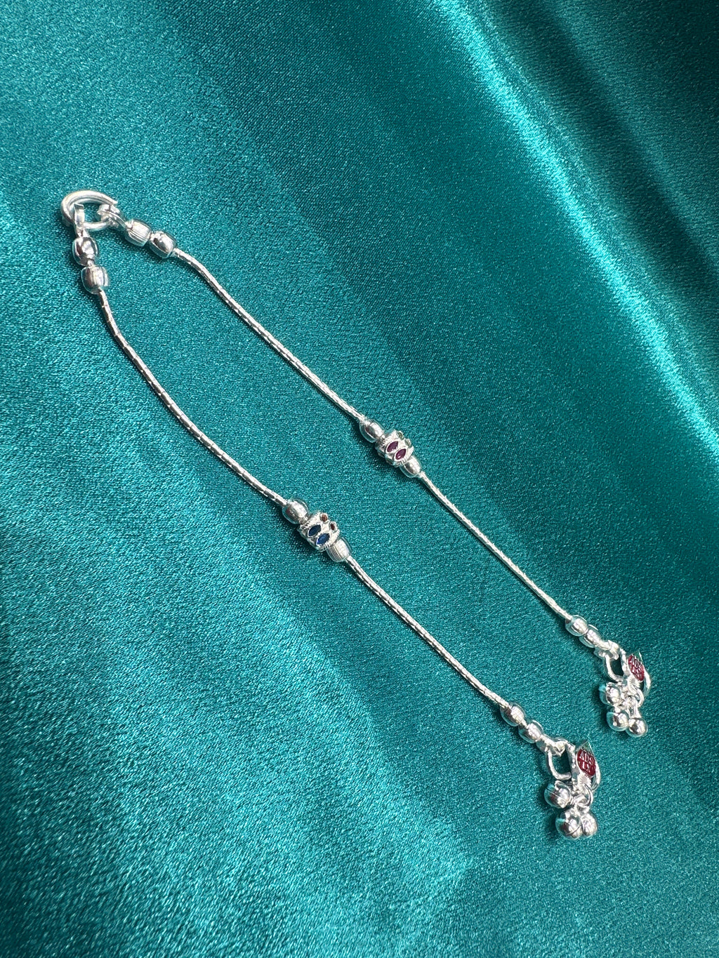 Fancy Silver baby anklet(Size: 2-3 year old)