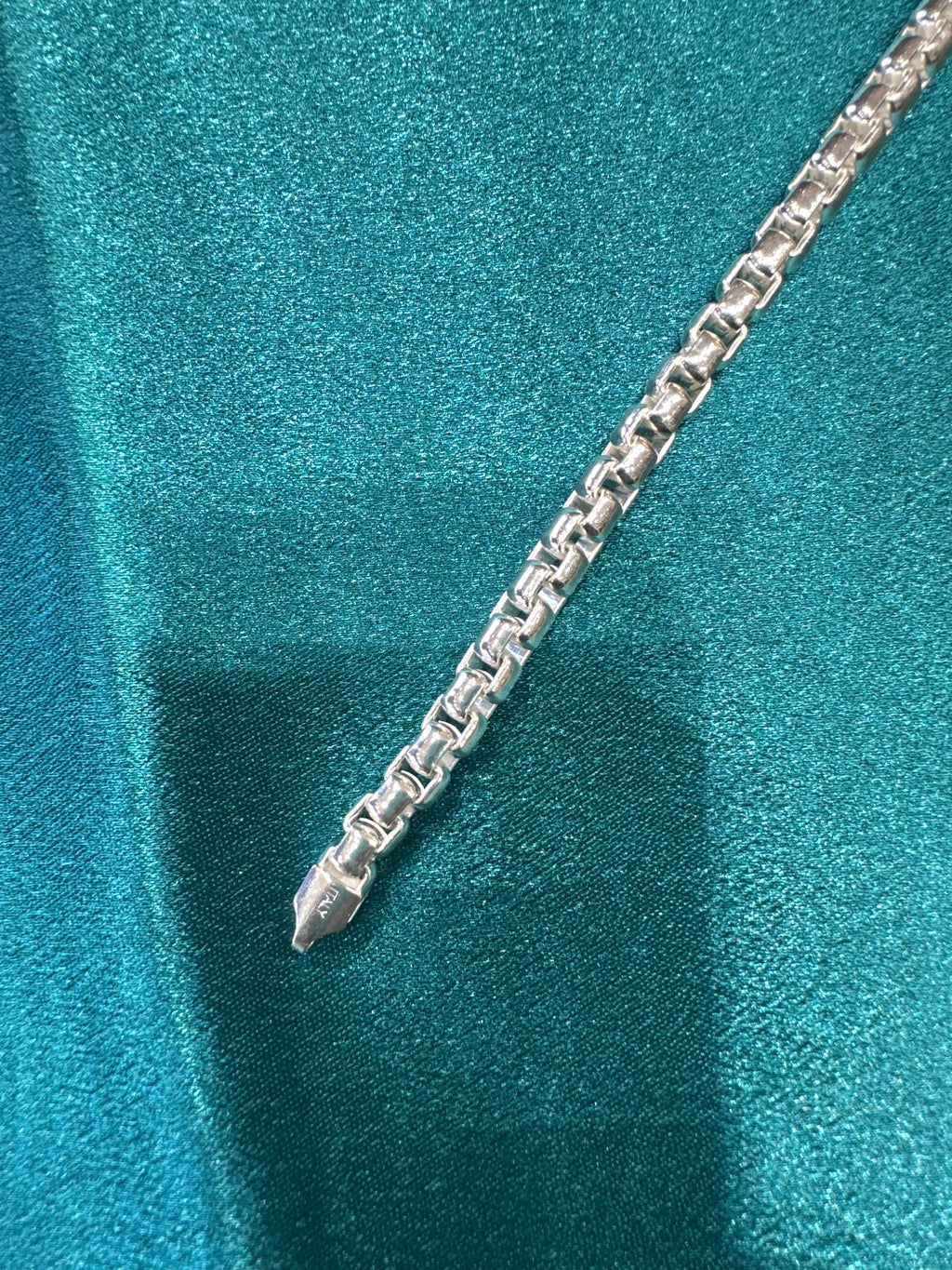 Men’s round link 925 silver bracelet (5mm)