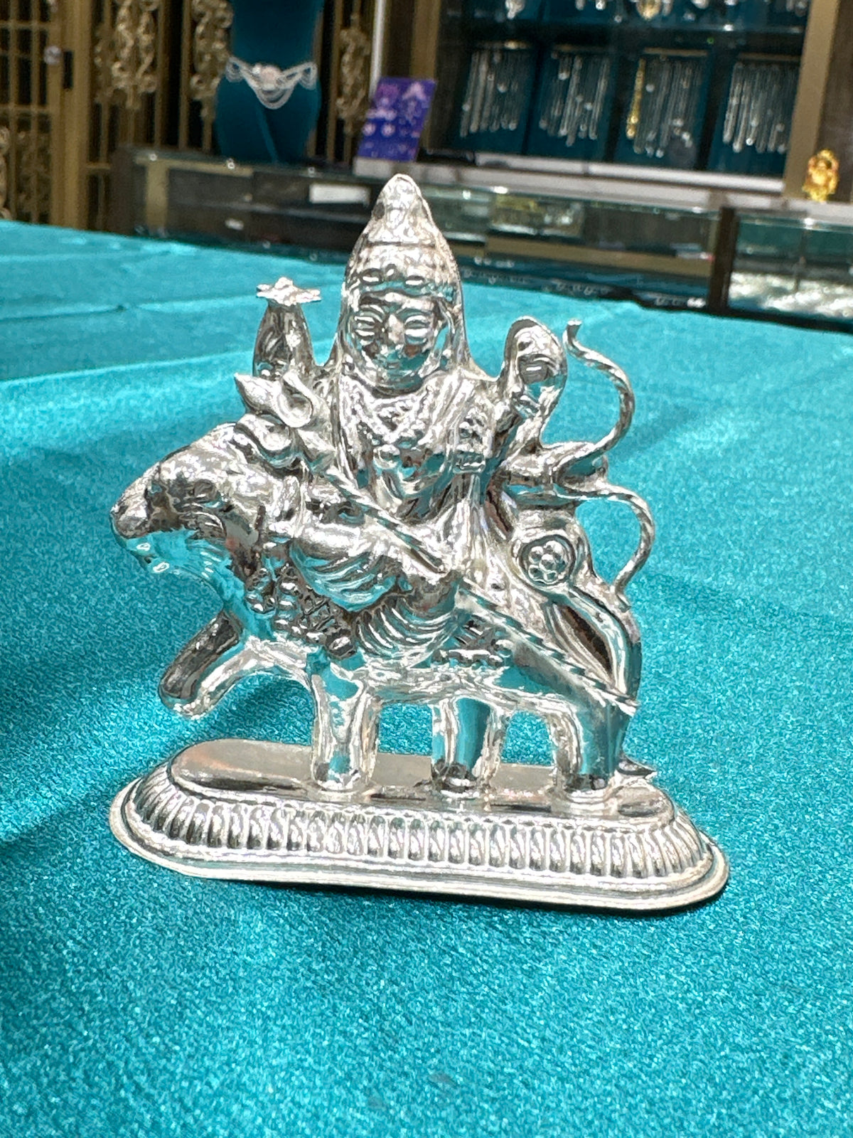 Silver Sherawali Mata Ji Idol