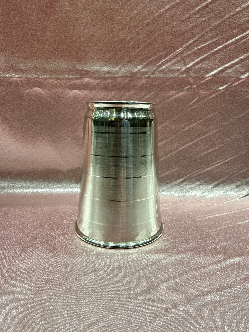 Medium weight plain silver glass