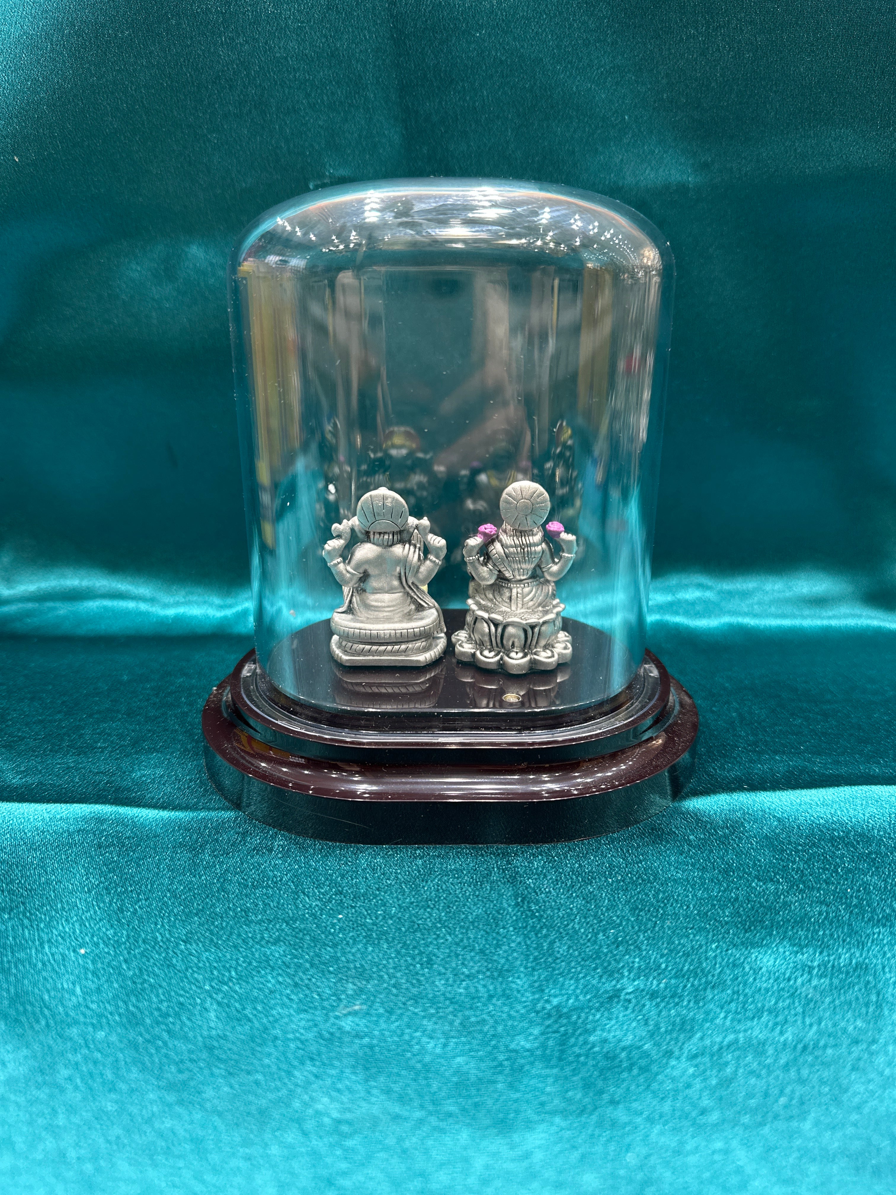 Pure Silver  Lakshmi Ganesh Ji Idol (Murti)