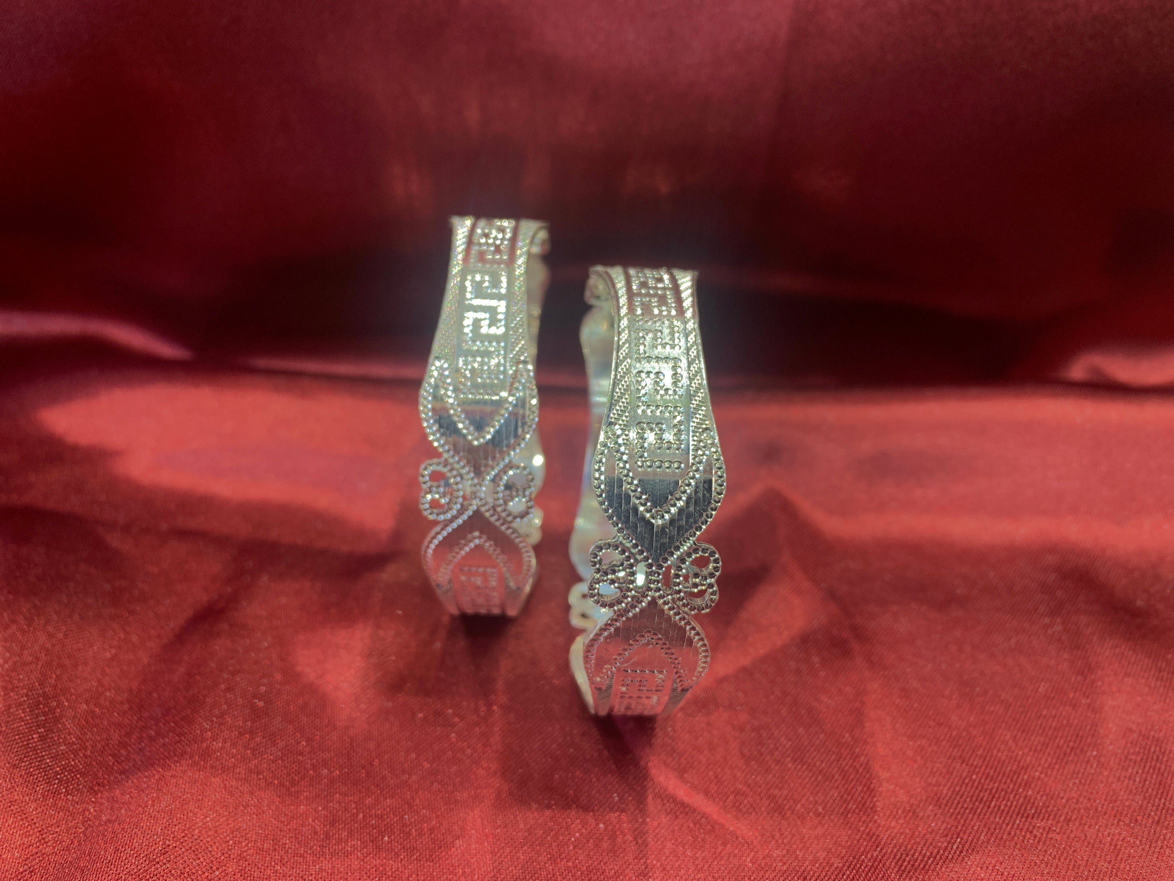 Traditional silver bangles B2