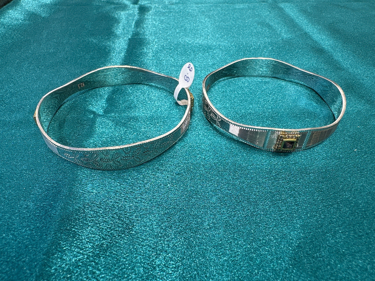 Designer Silver Bangles