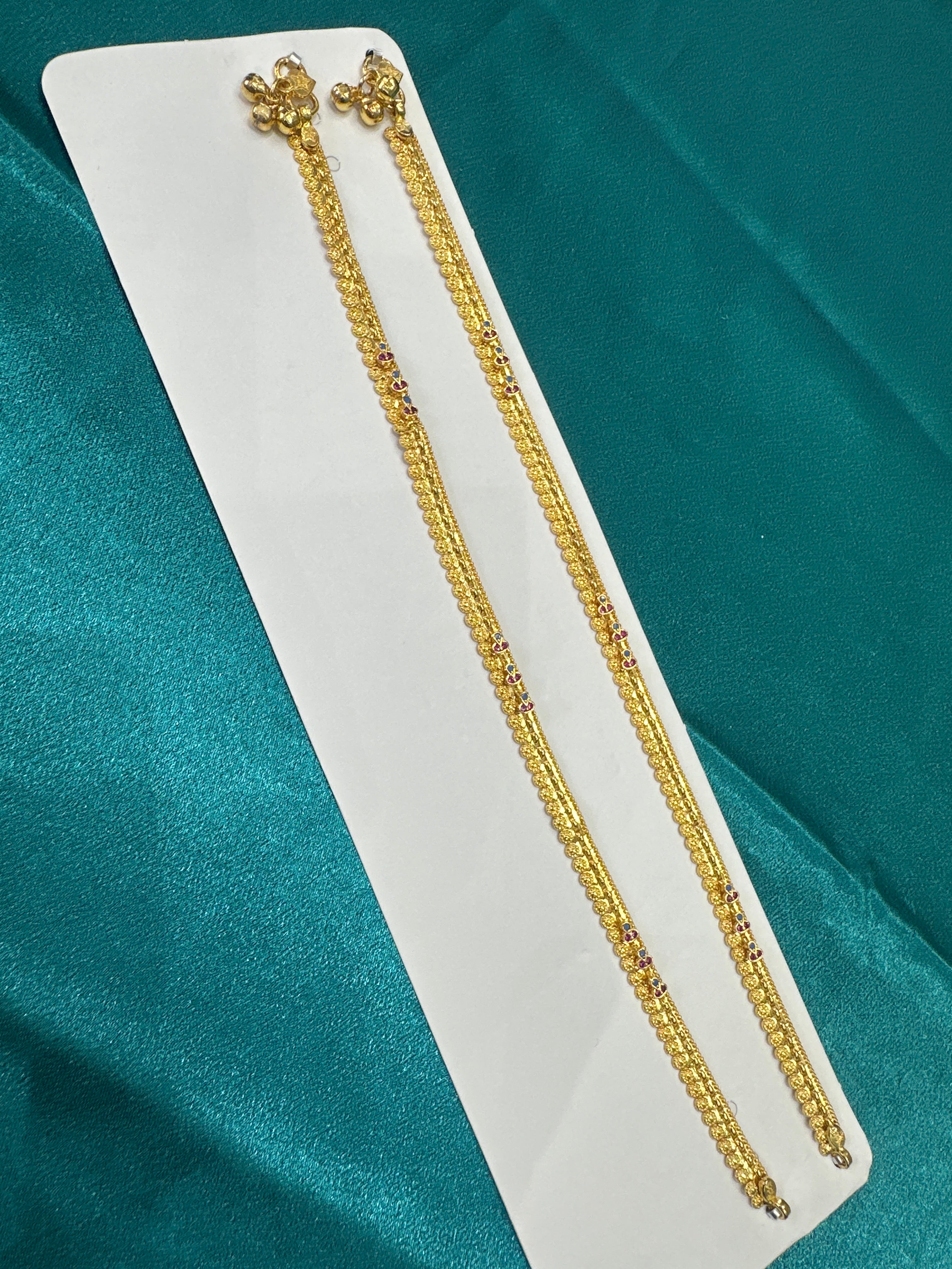 Women’s Fancy/Traditional Silver Gold plated Anklet