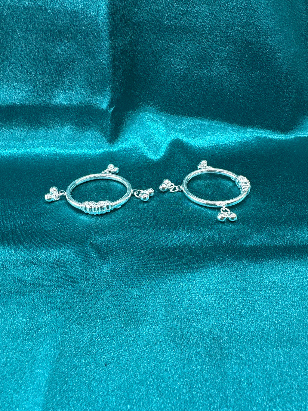 Fancy Silver baby bangles