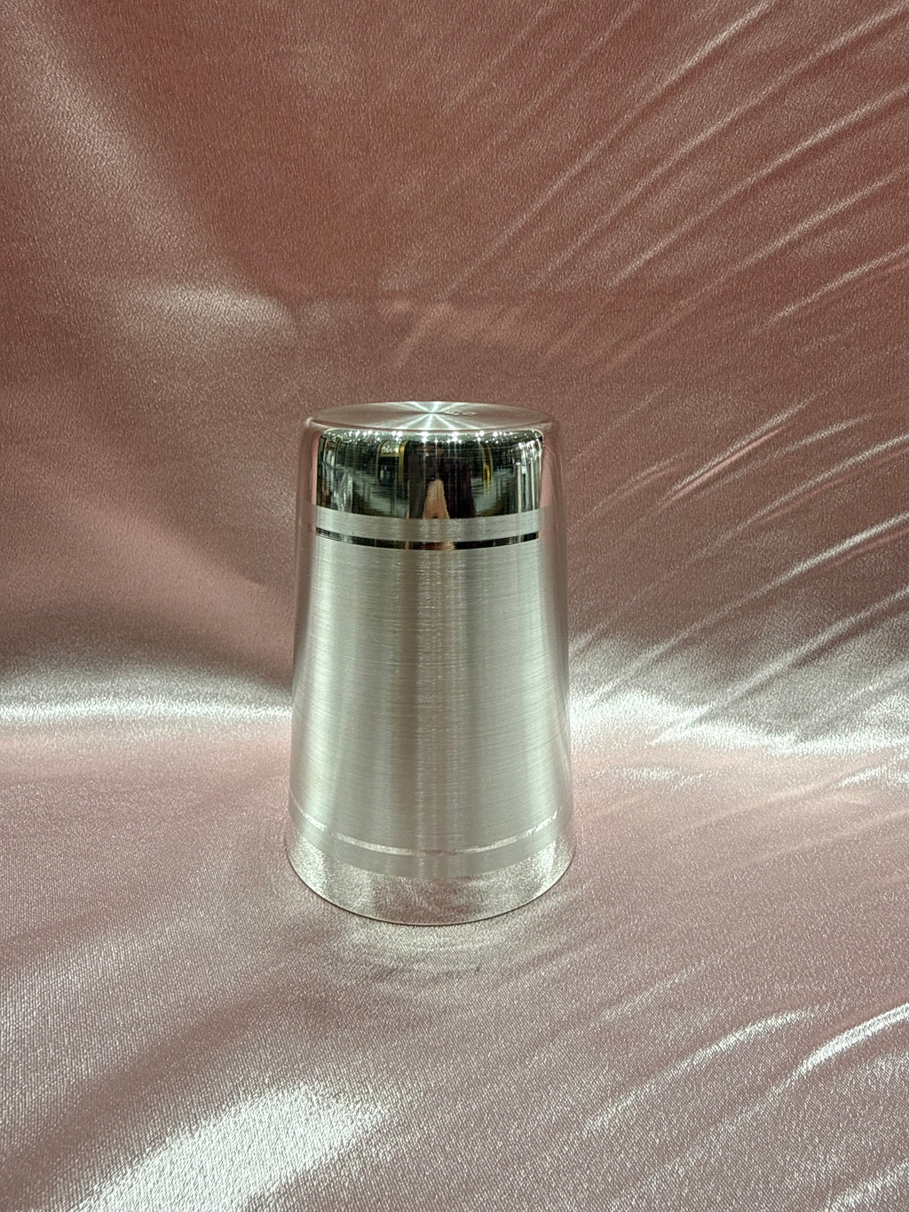 Medium weight plain silver glass