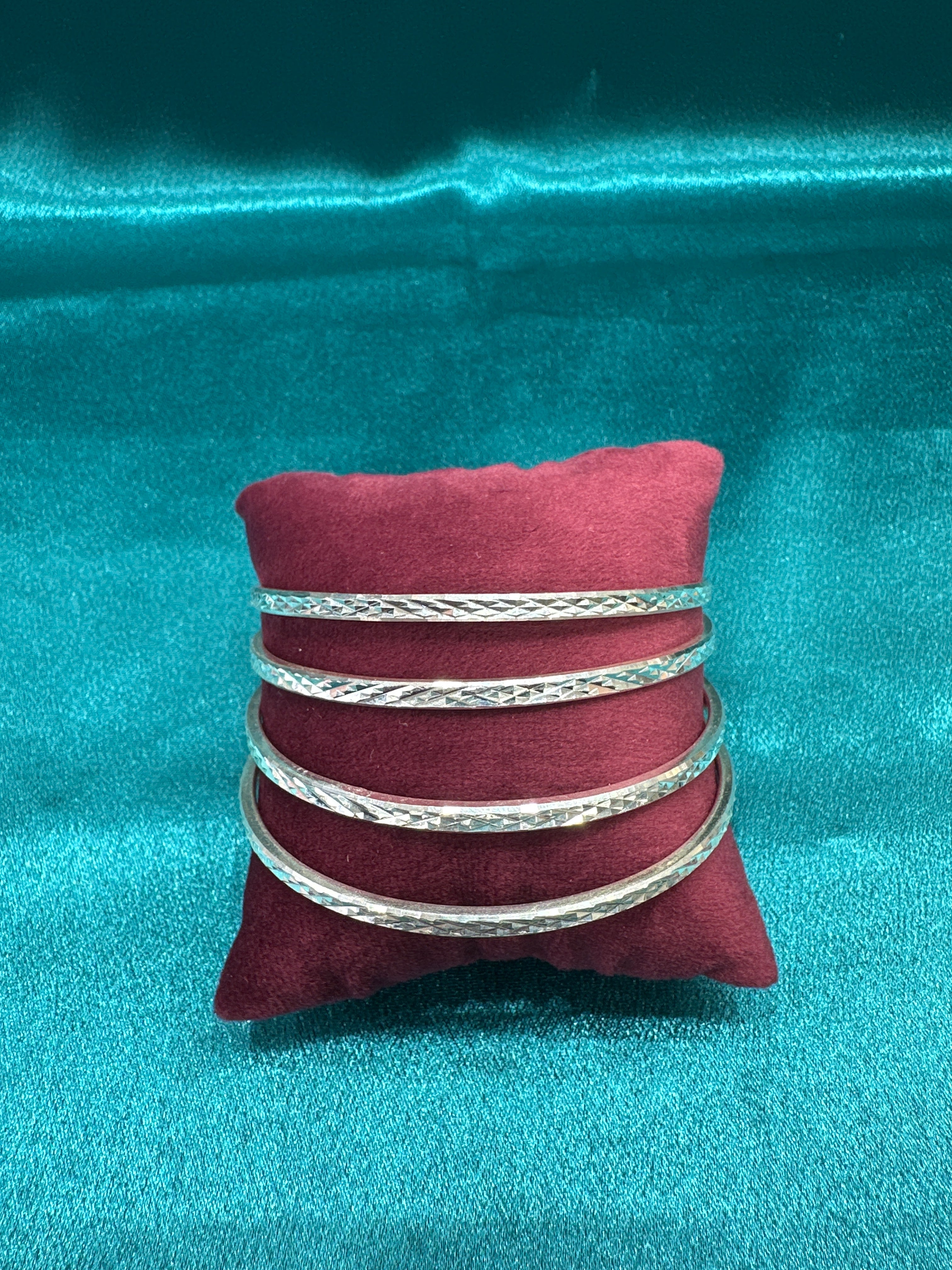 Designer Silver Bangles