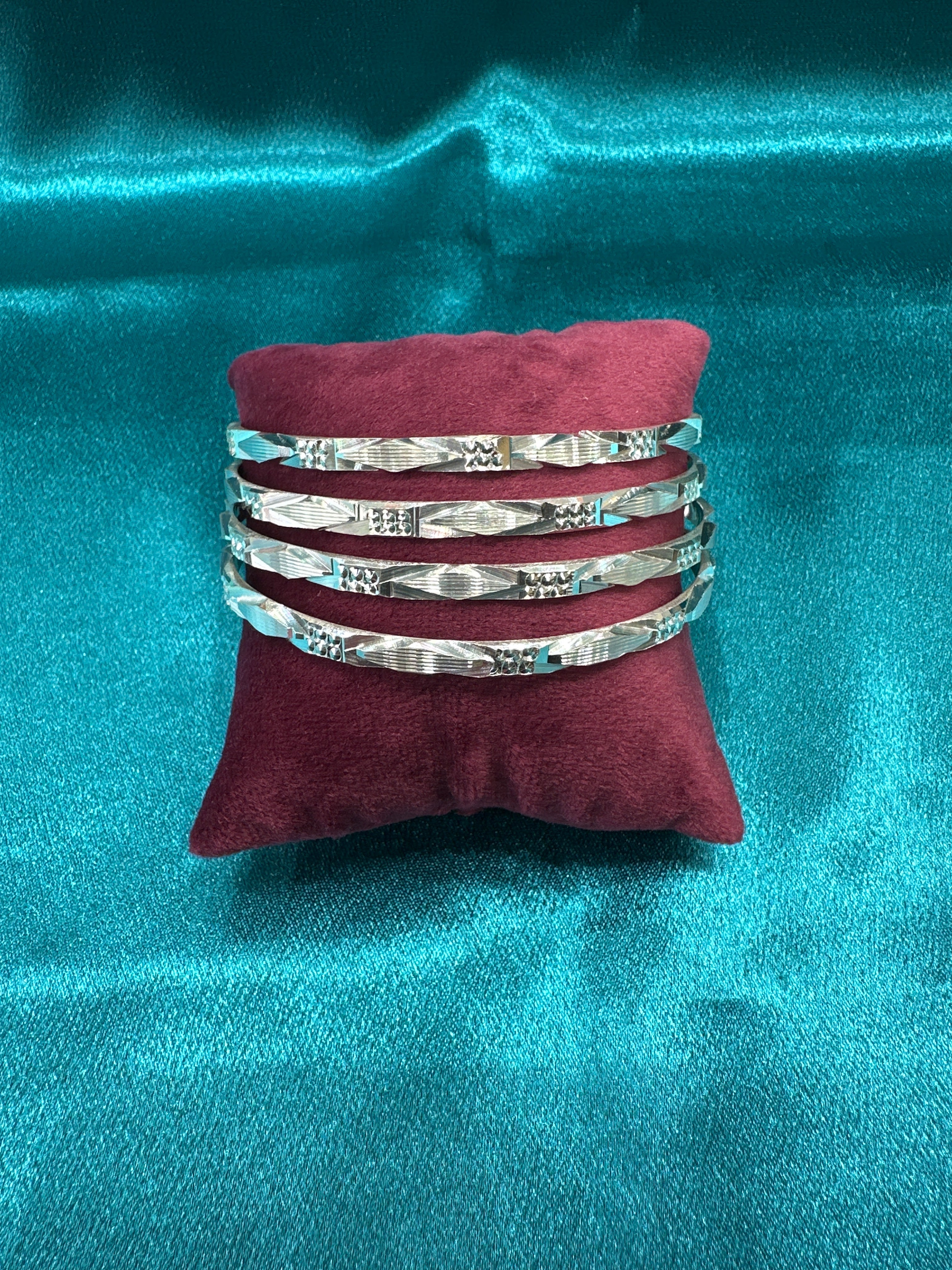 Designer Silver Bangles