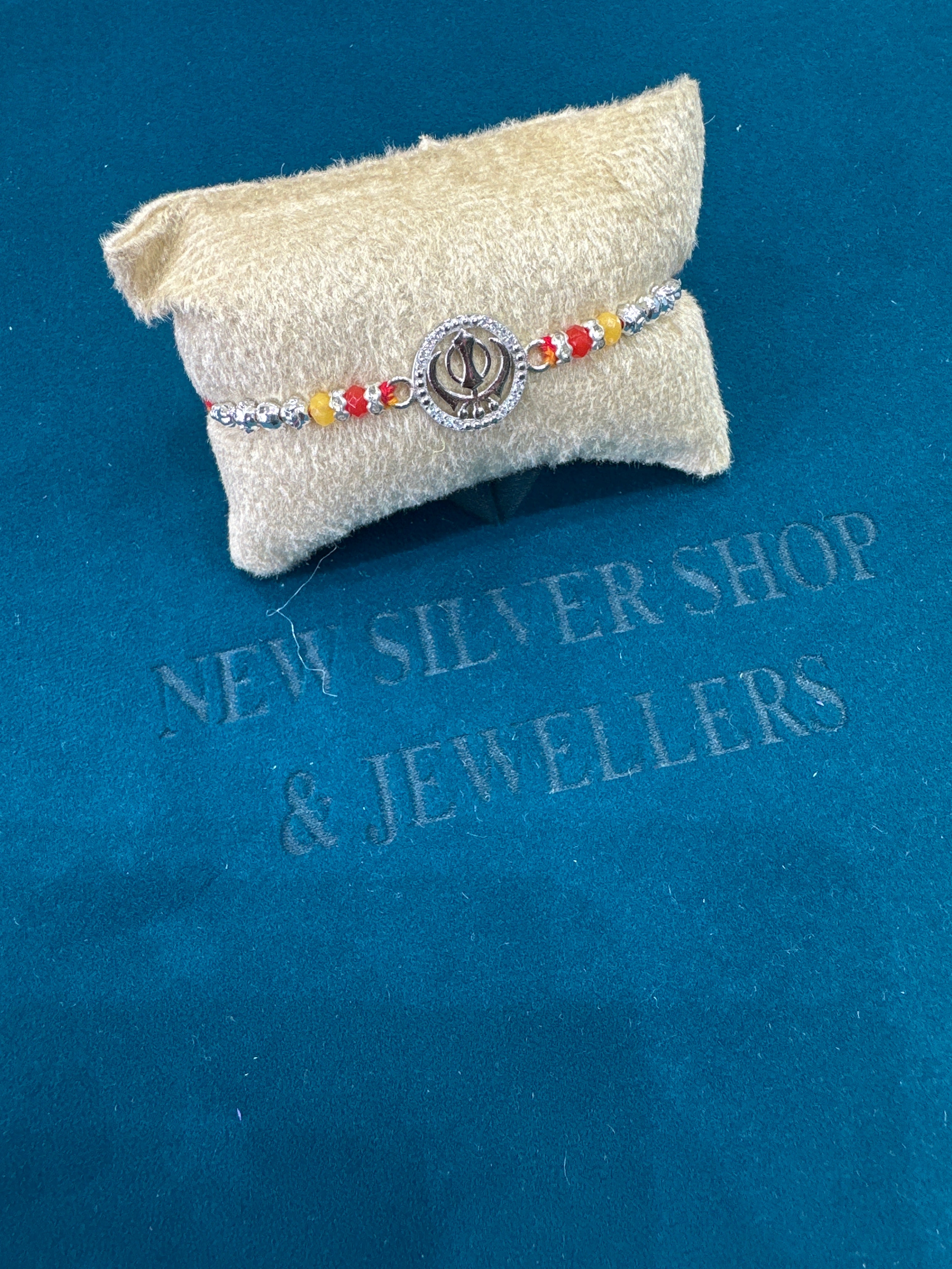 Silver Fancy Rakhi