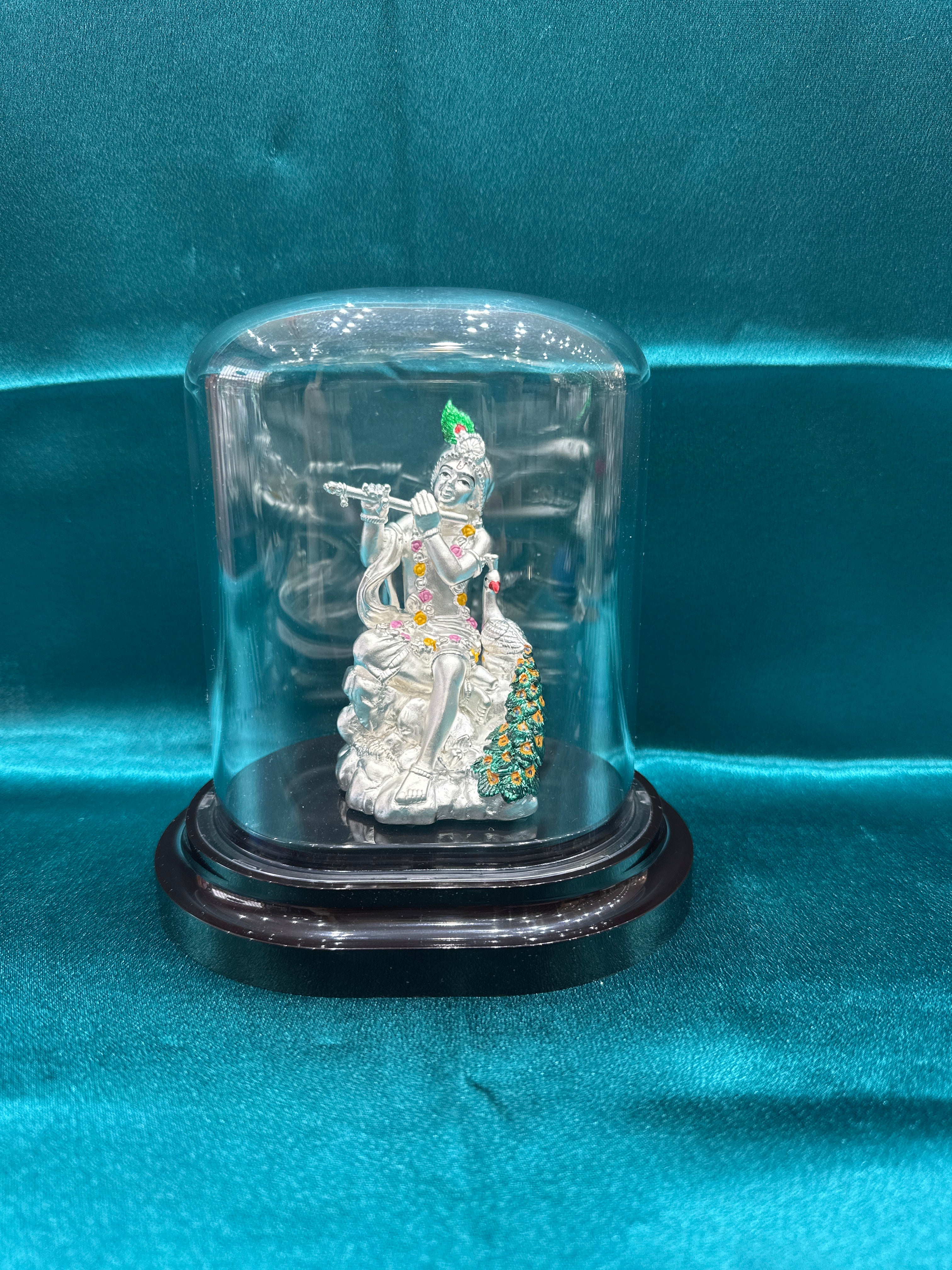 Pure Silver Krishna Ji Idol (Murti)