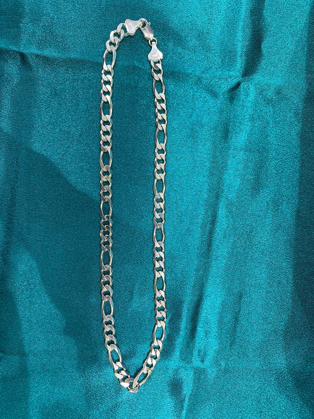 8 mm Figaro silver chain