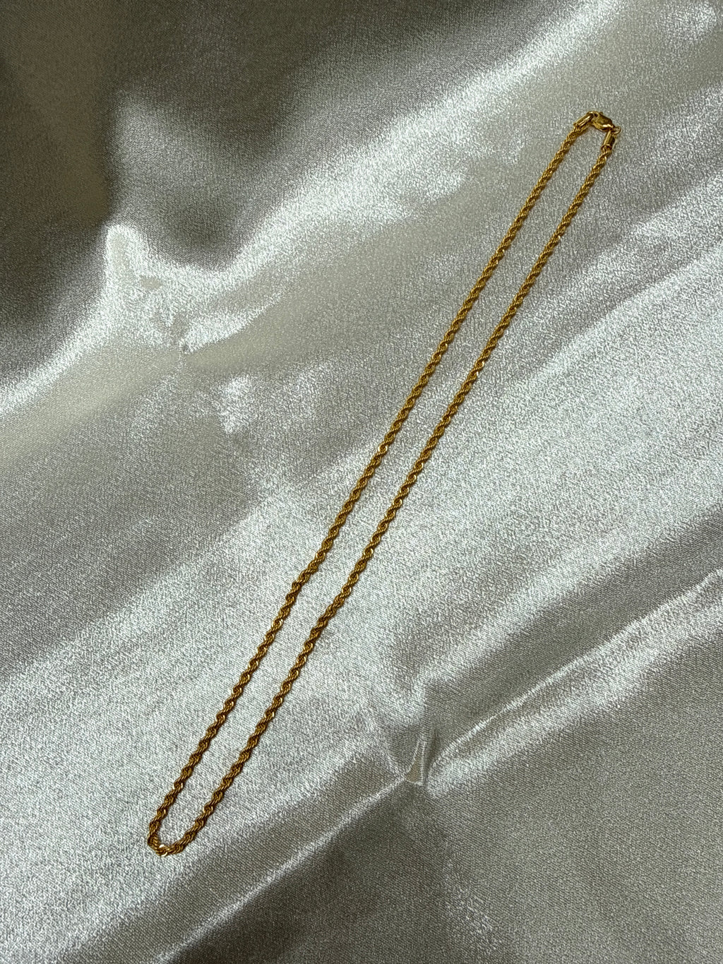 22K Gold Chain (Hollow Rope Design)