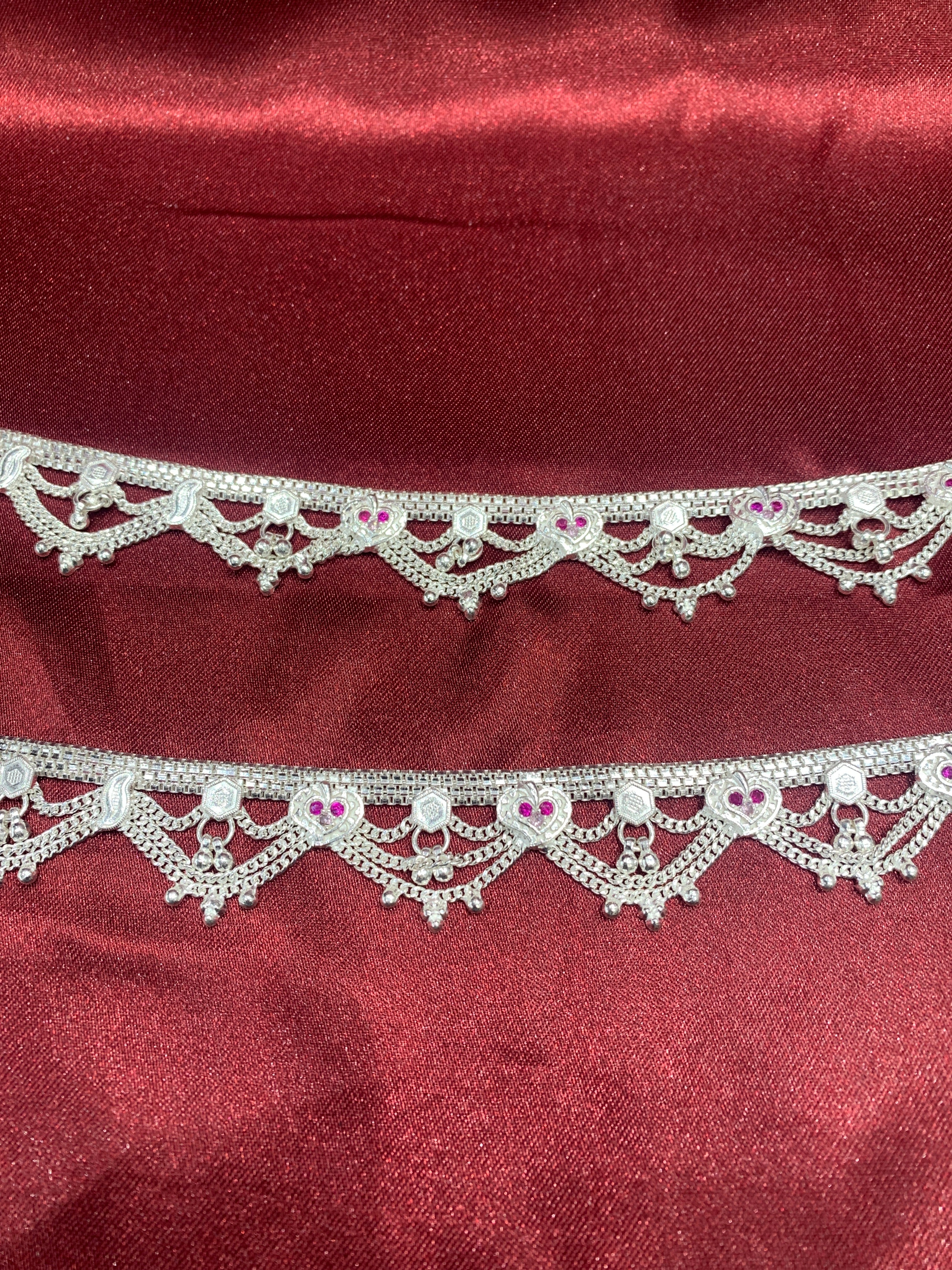 Women’s Fancy/Traditional Silver Anklet