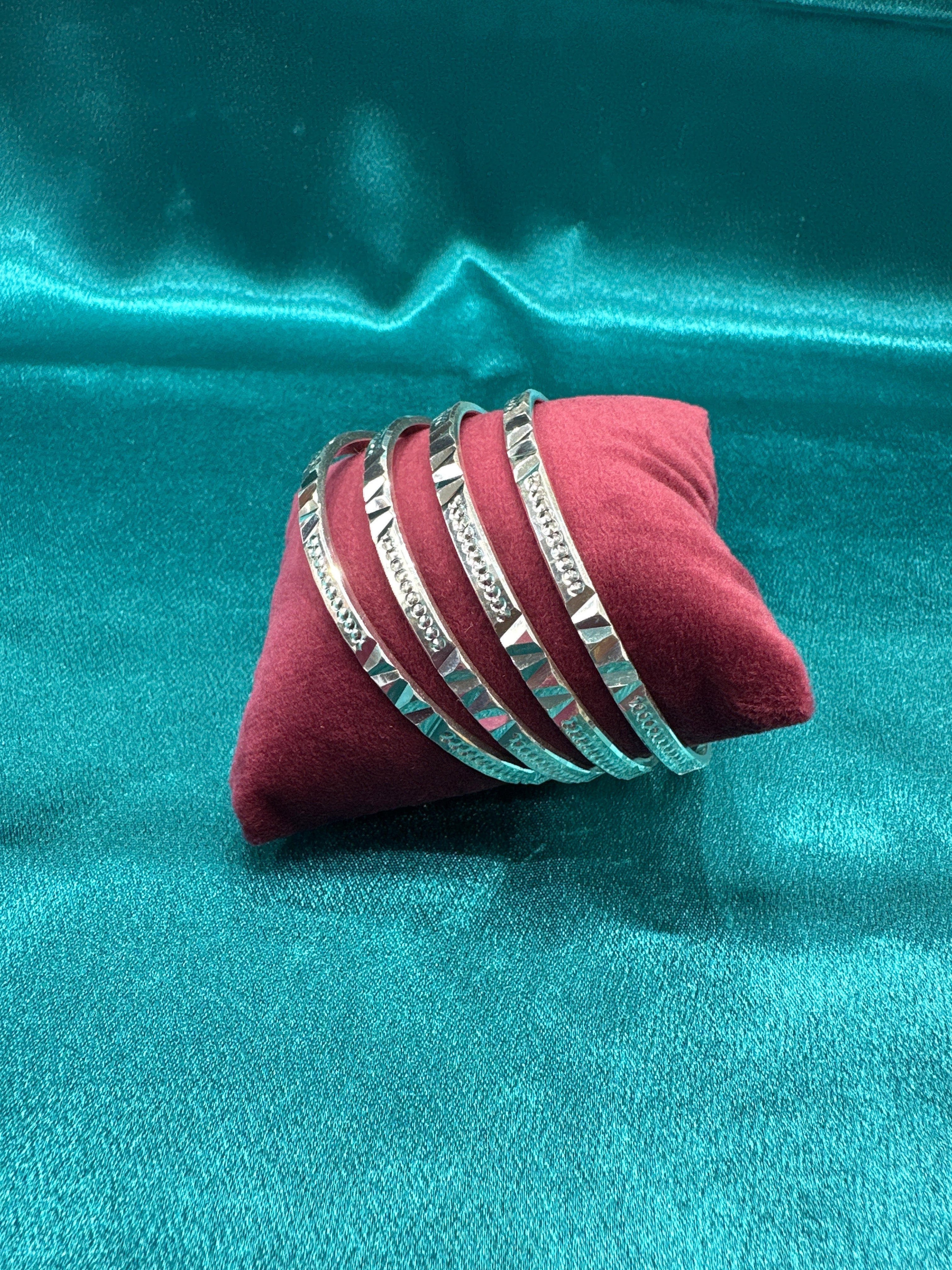 Designer Silver Bangles