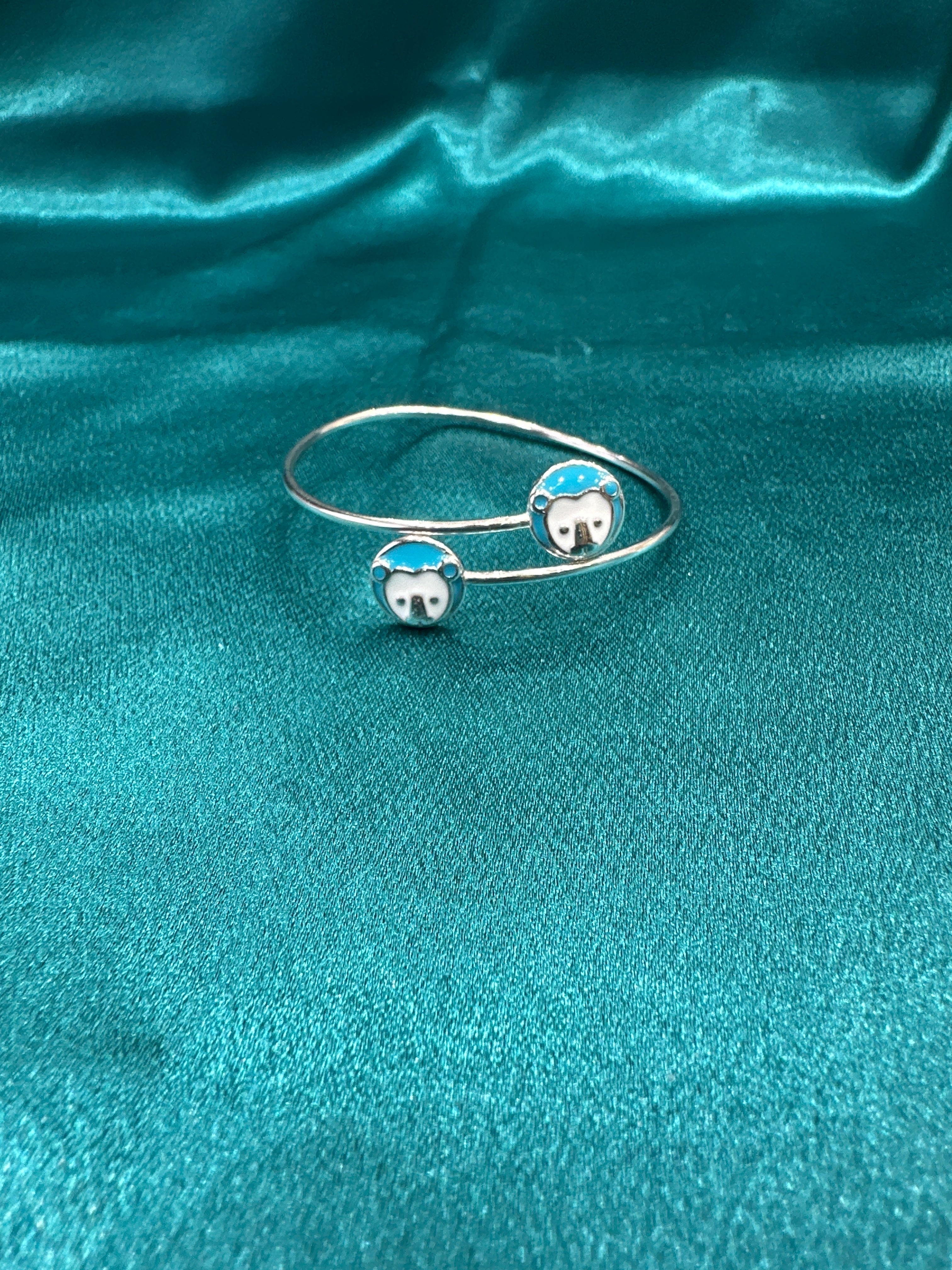 Fancy Silver baby bangles