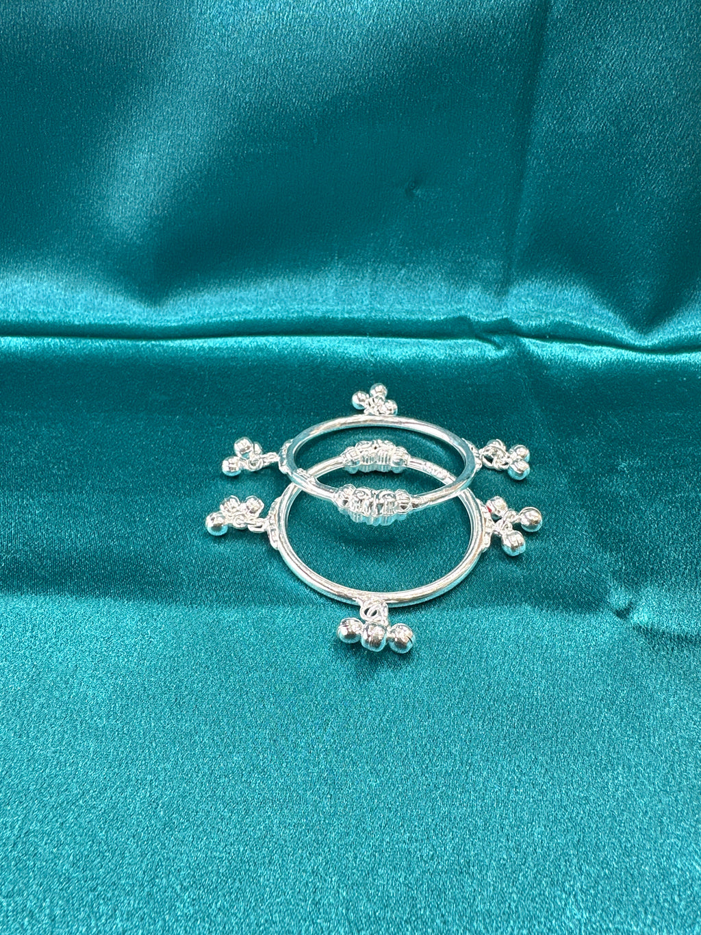 Fancy Silver baby bangles