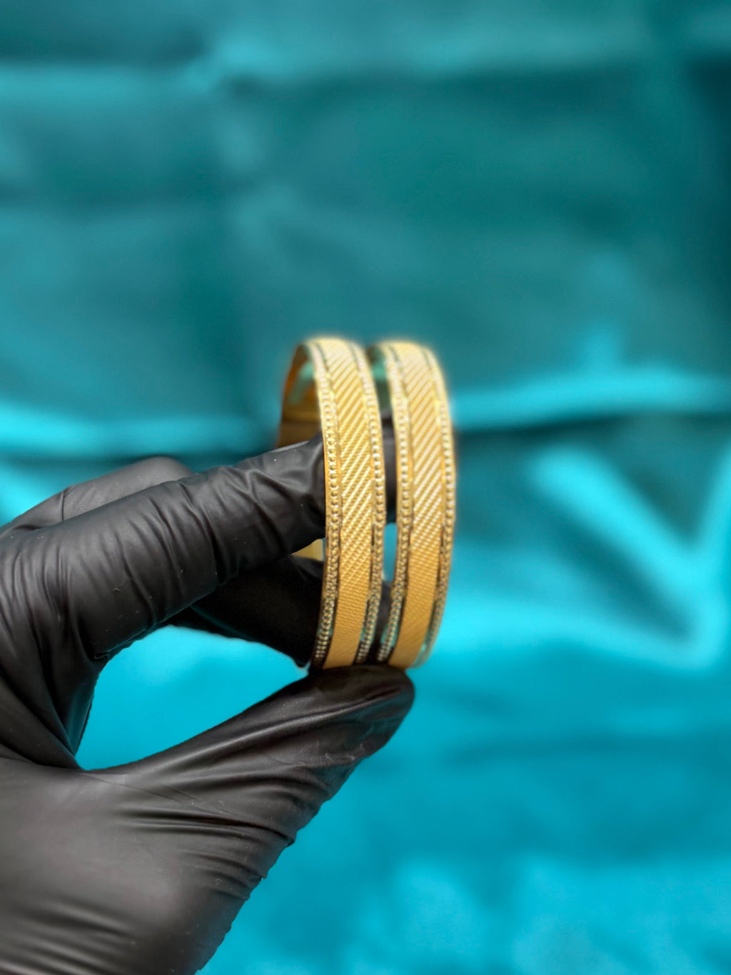 Women’s 22k Gold CNC Bangles (pair)