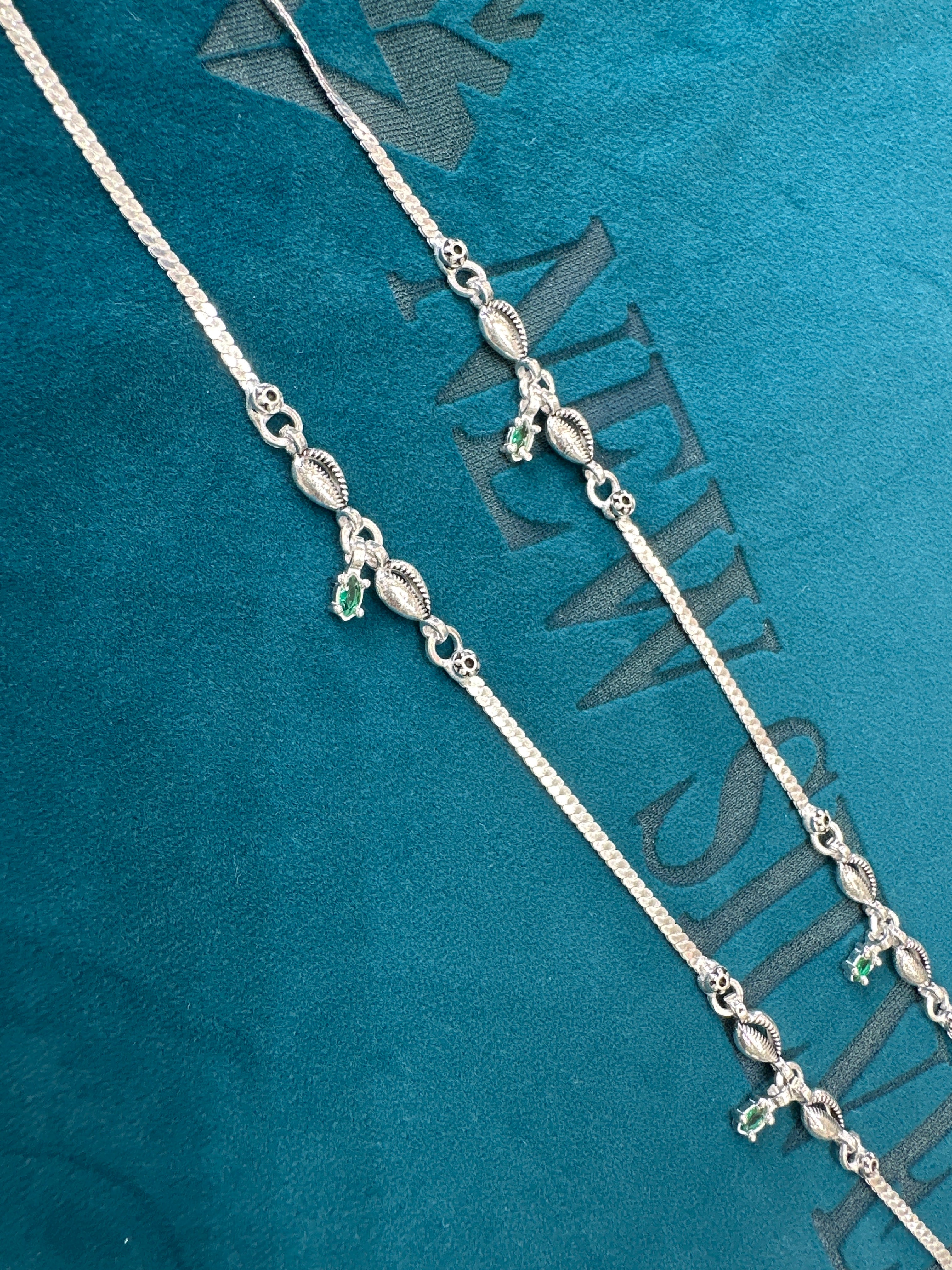 Women’s Fancy/Traditional Silver Anklet (Copy)