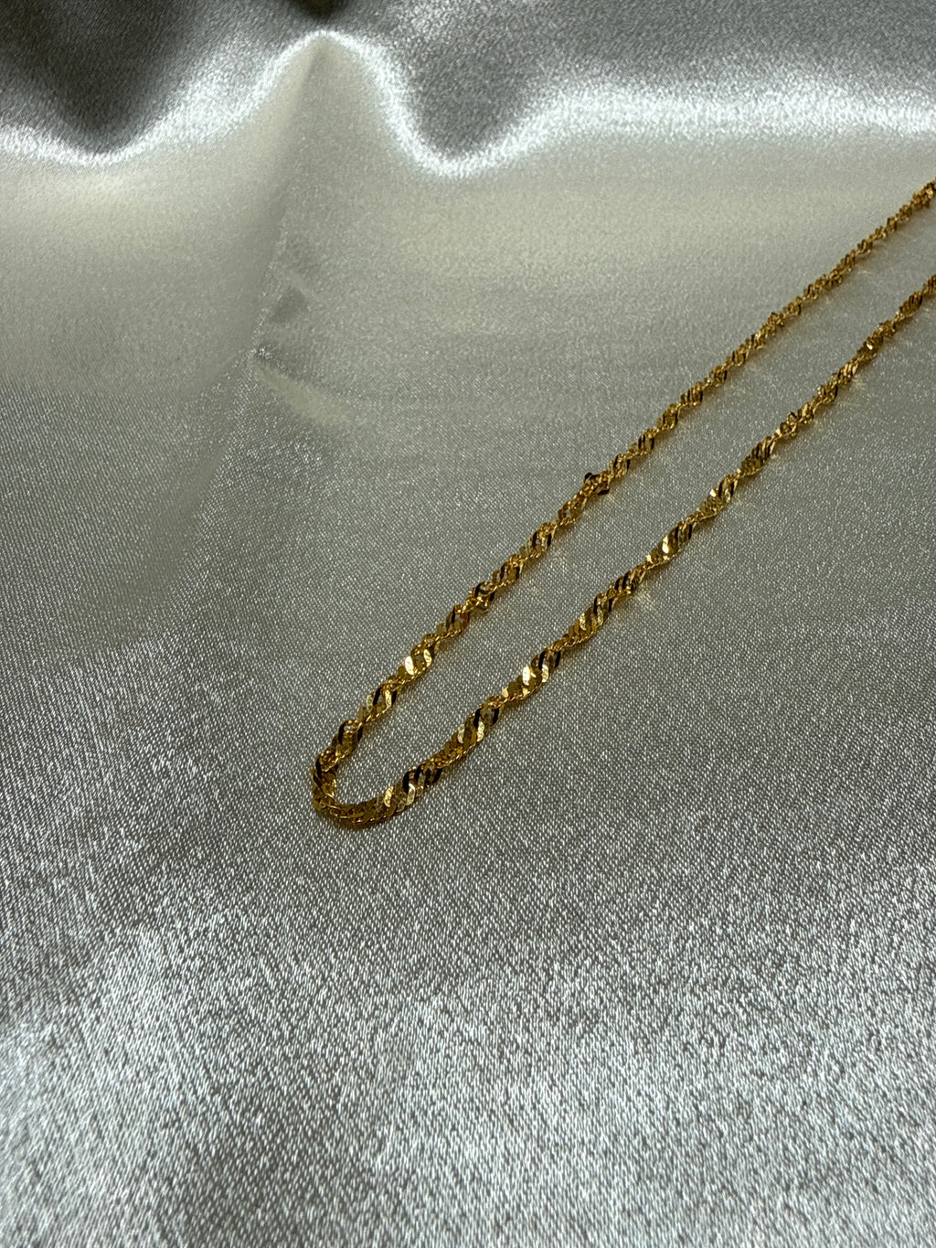 22K Designer Gold Chain (Twist Design)