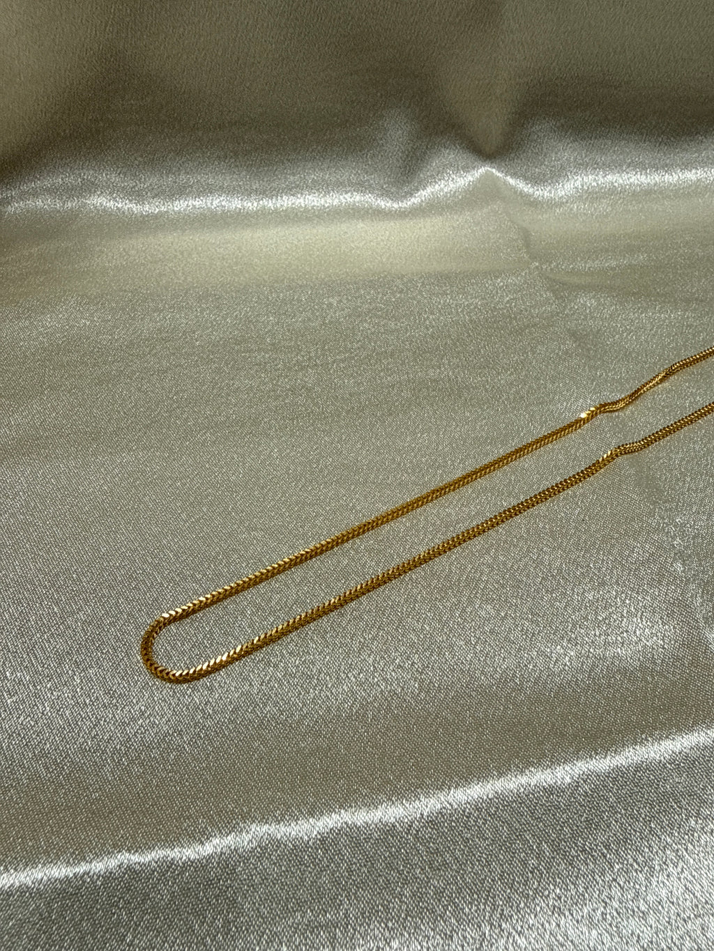 22K Gold Chain (Box Foxtail Design)