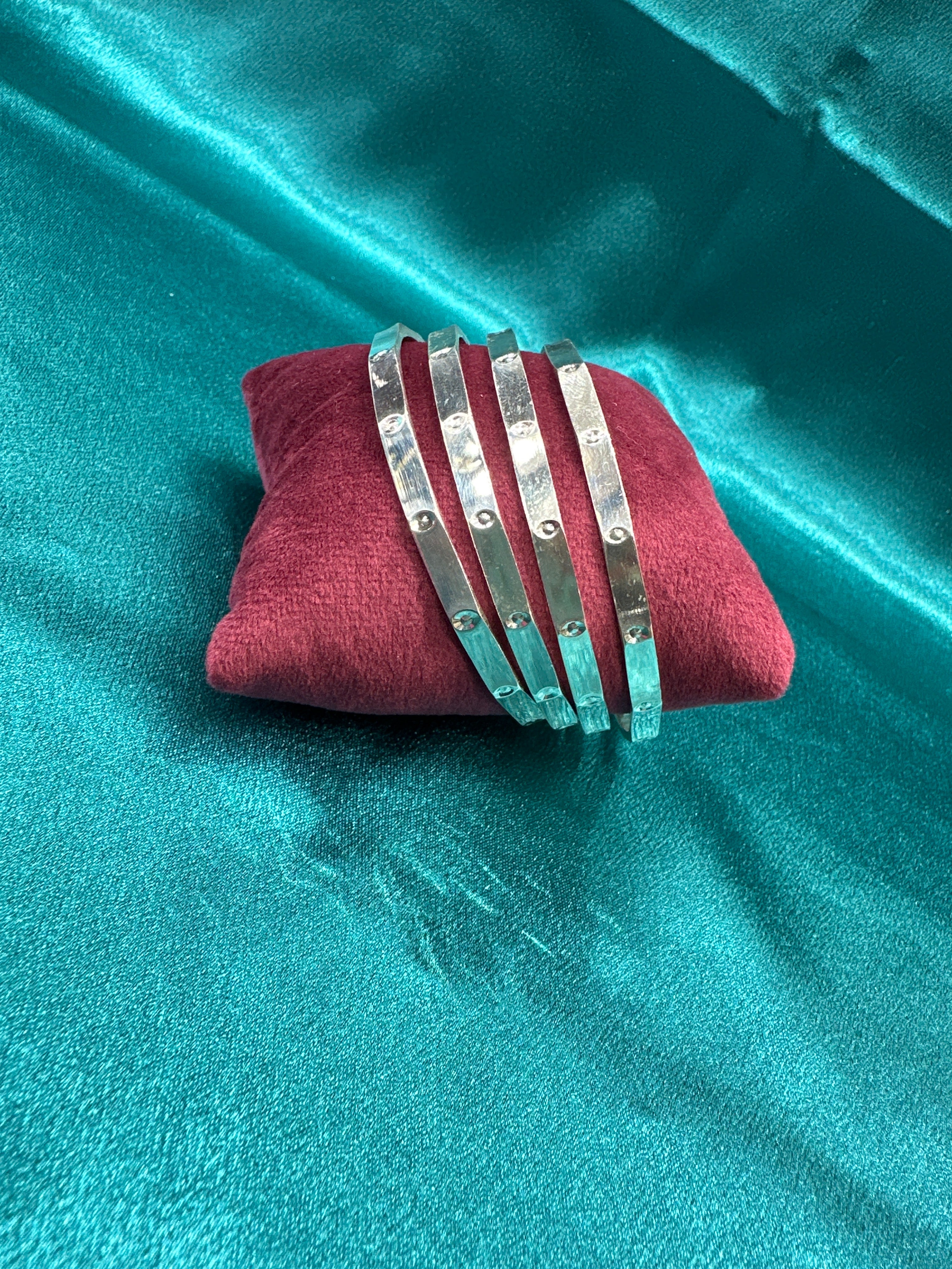 Designer Silver Bangles