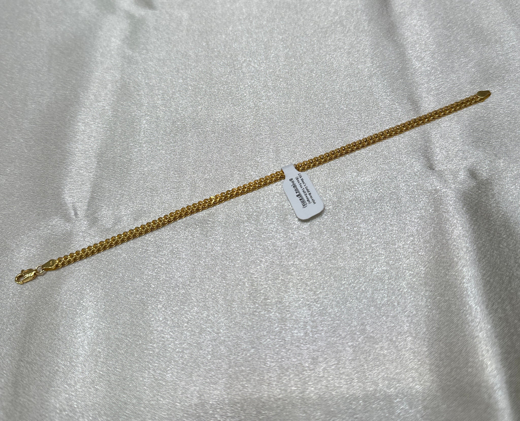 22k Men’s Gold Bracelet (Box Fox Tail Design)