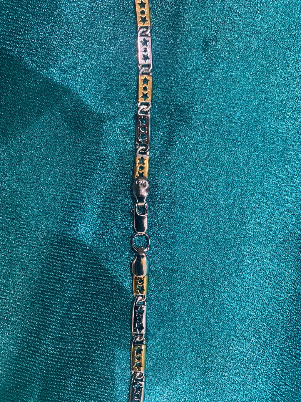 4 mm two tone silver chain