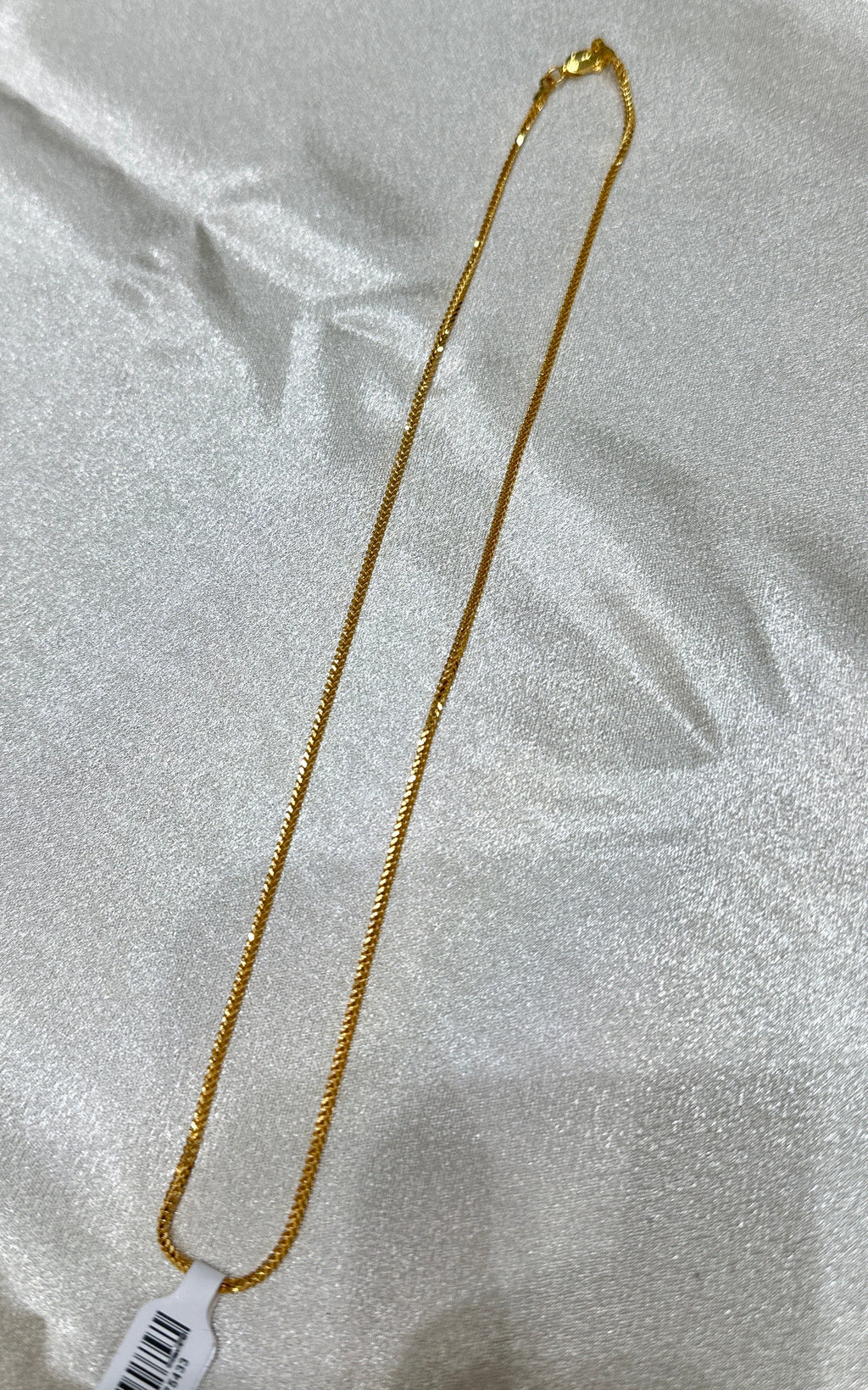 22K Gold Chain (Box Foxtail Design)