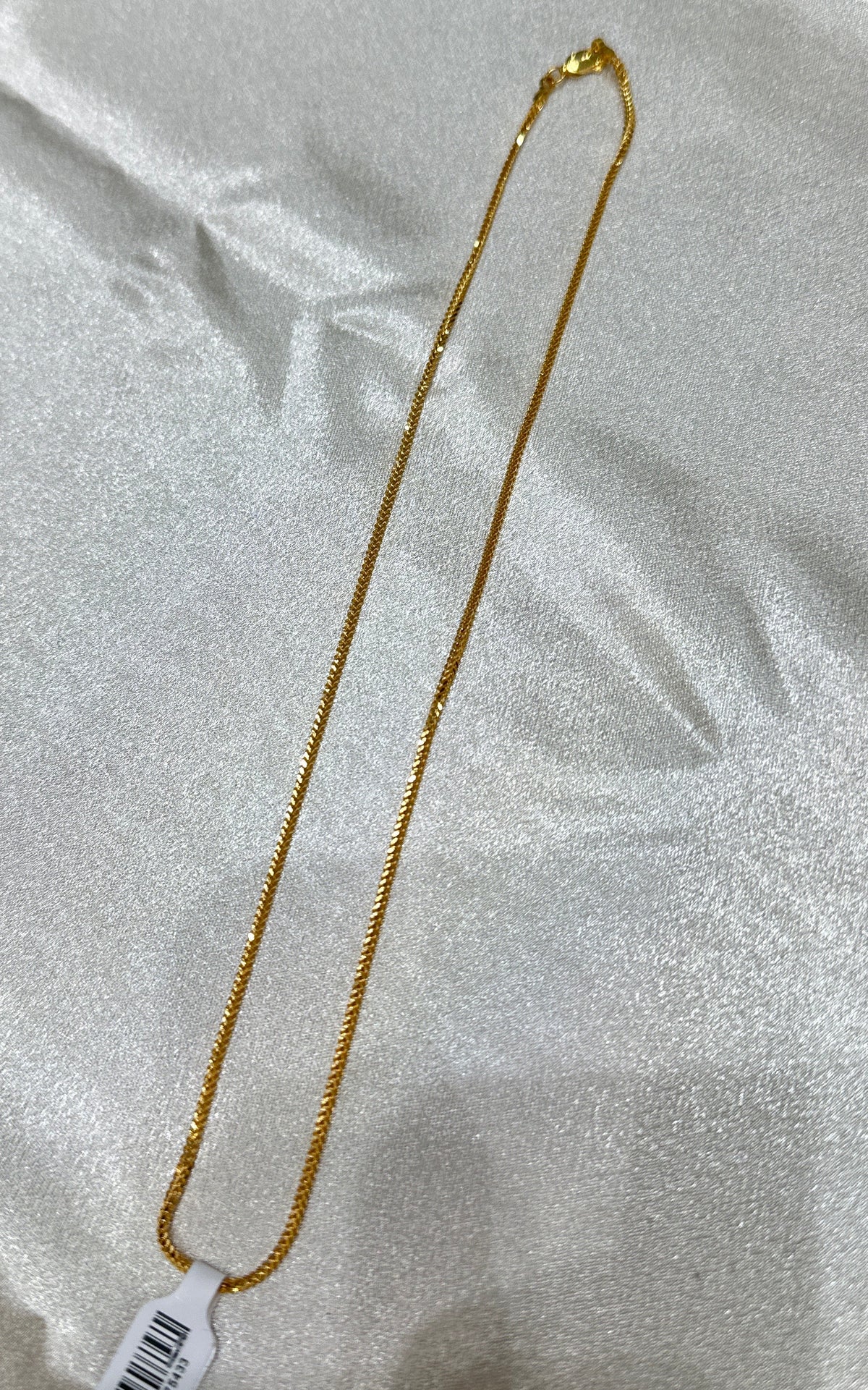 22K Gold Chain (Box Foxtail Design)