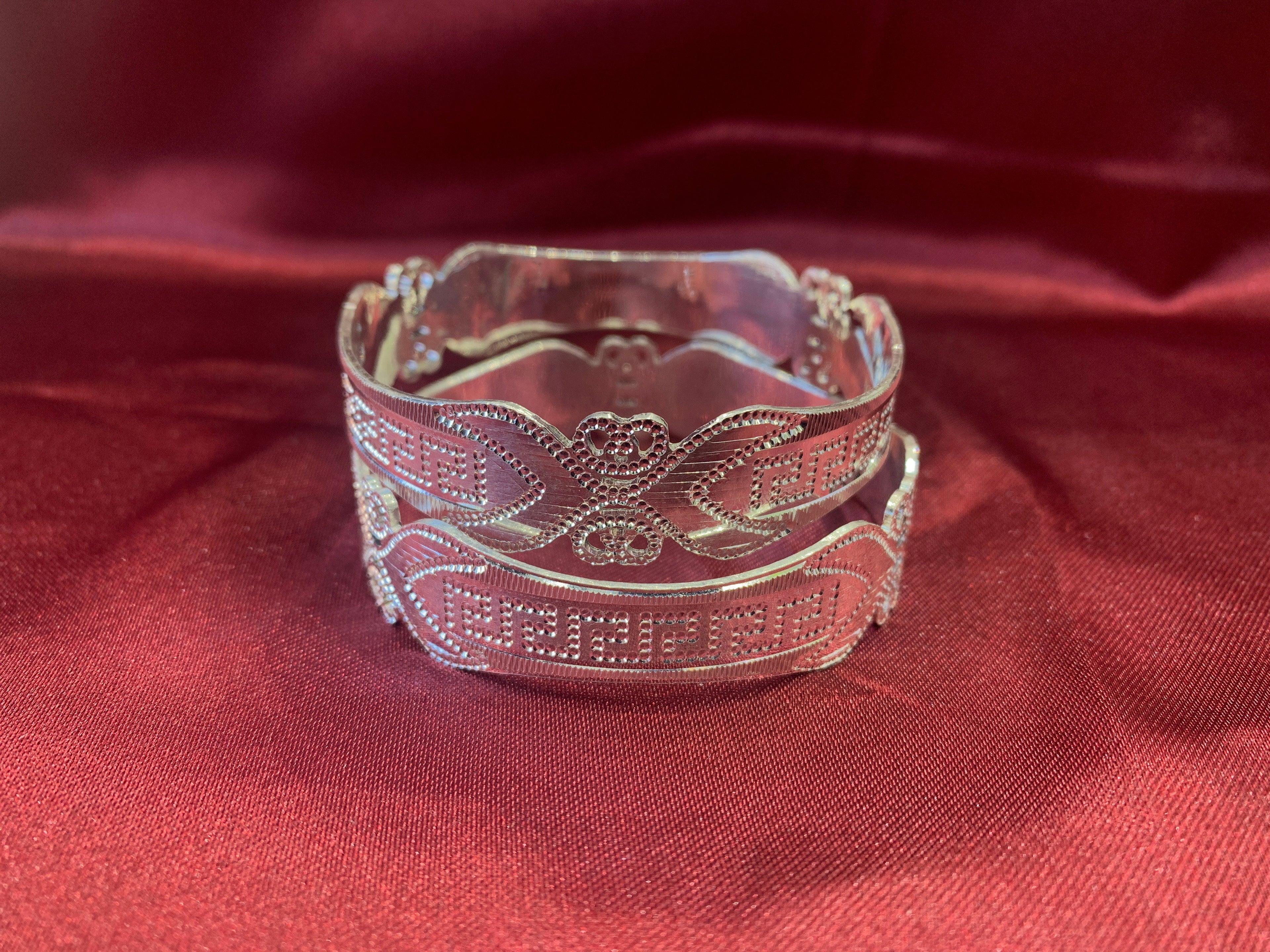 Traditional silver bangles B2