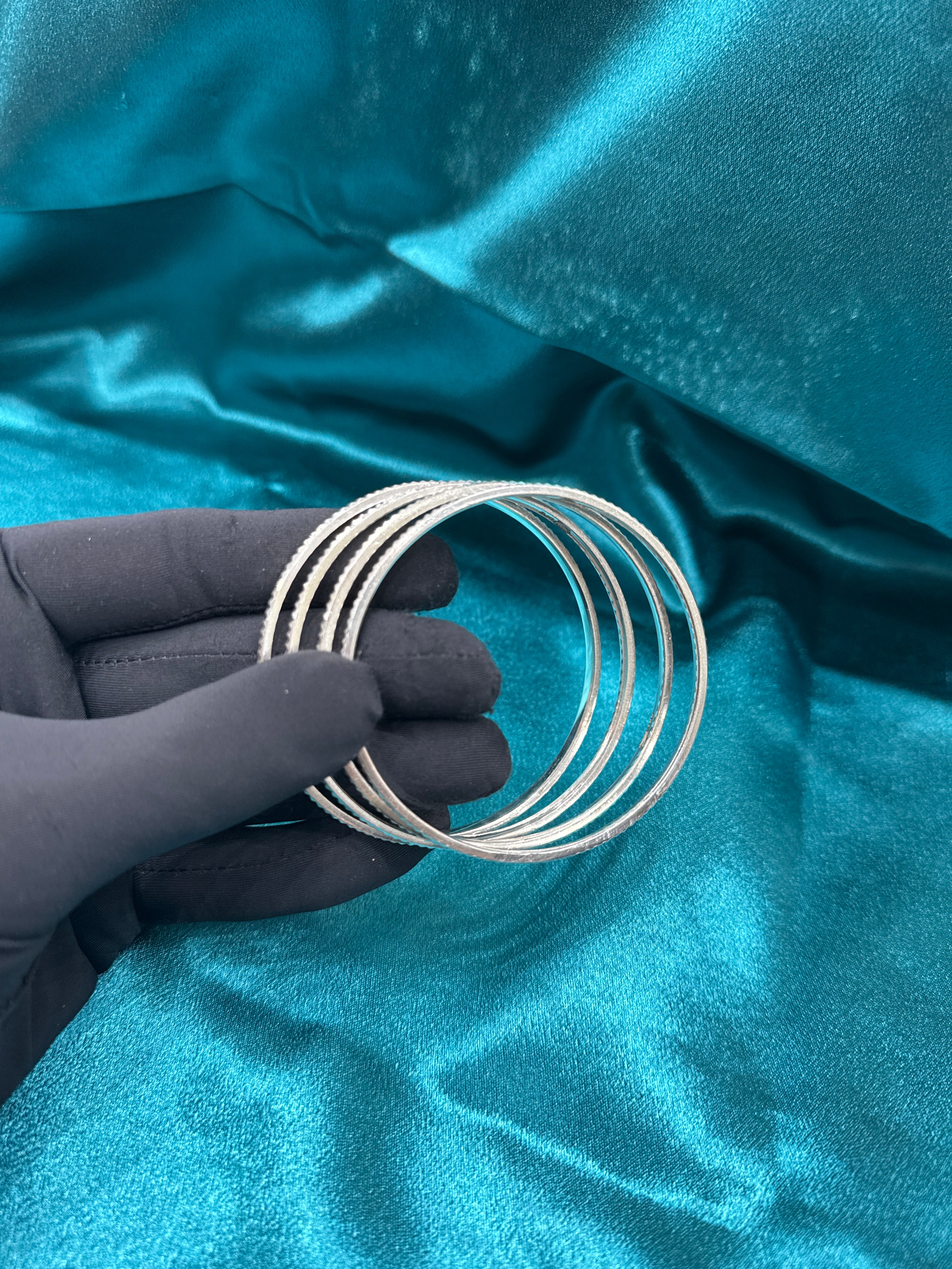 Designer Silver Bangles