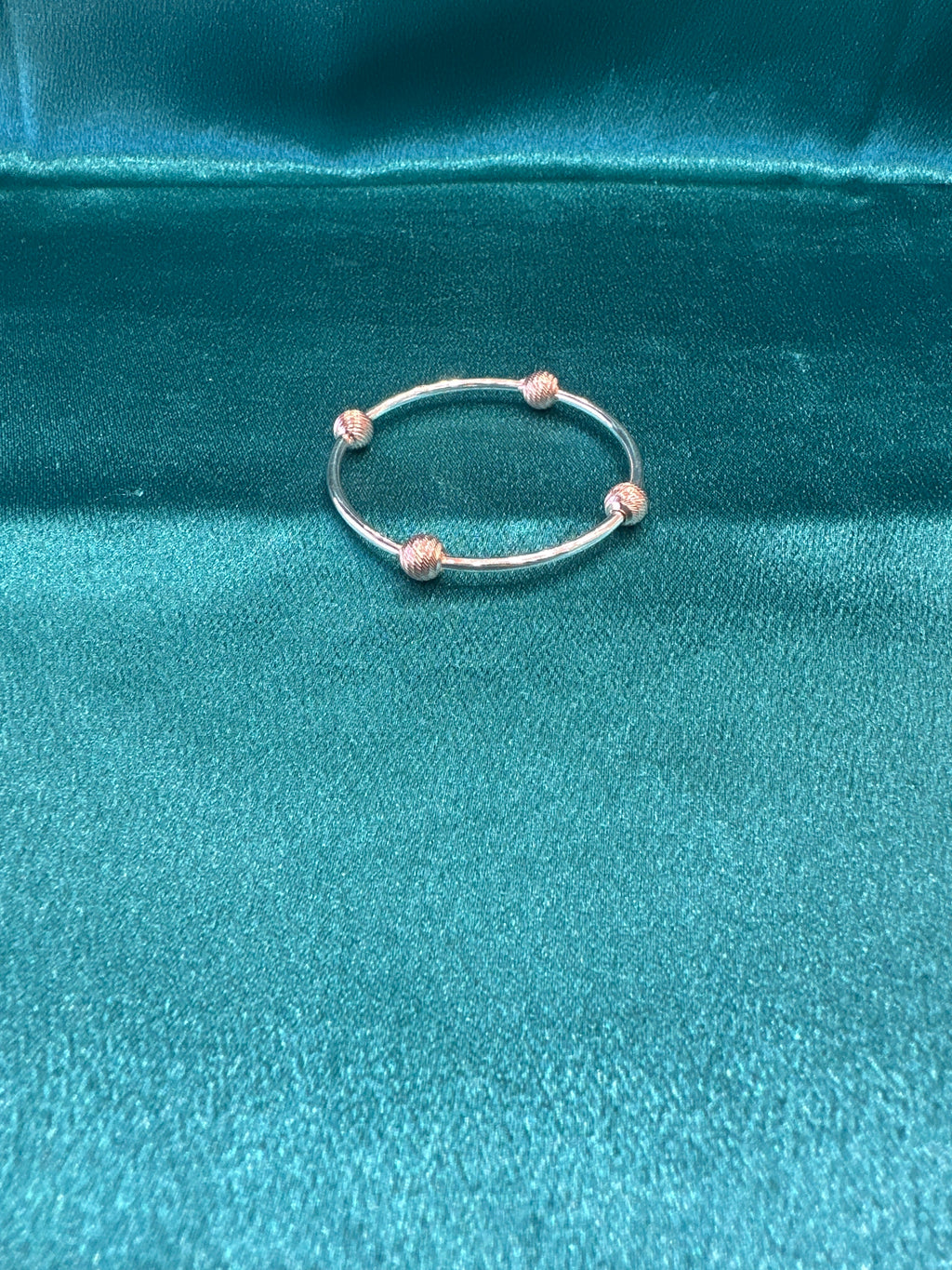 Fancy Silver baby bangles