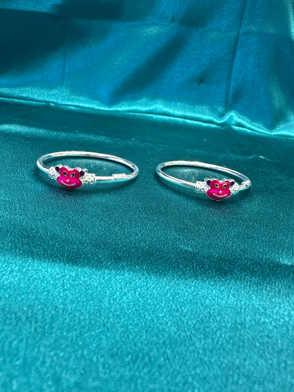 Fancy Silver baby bangles