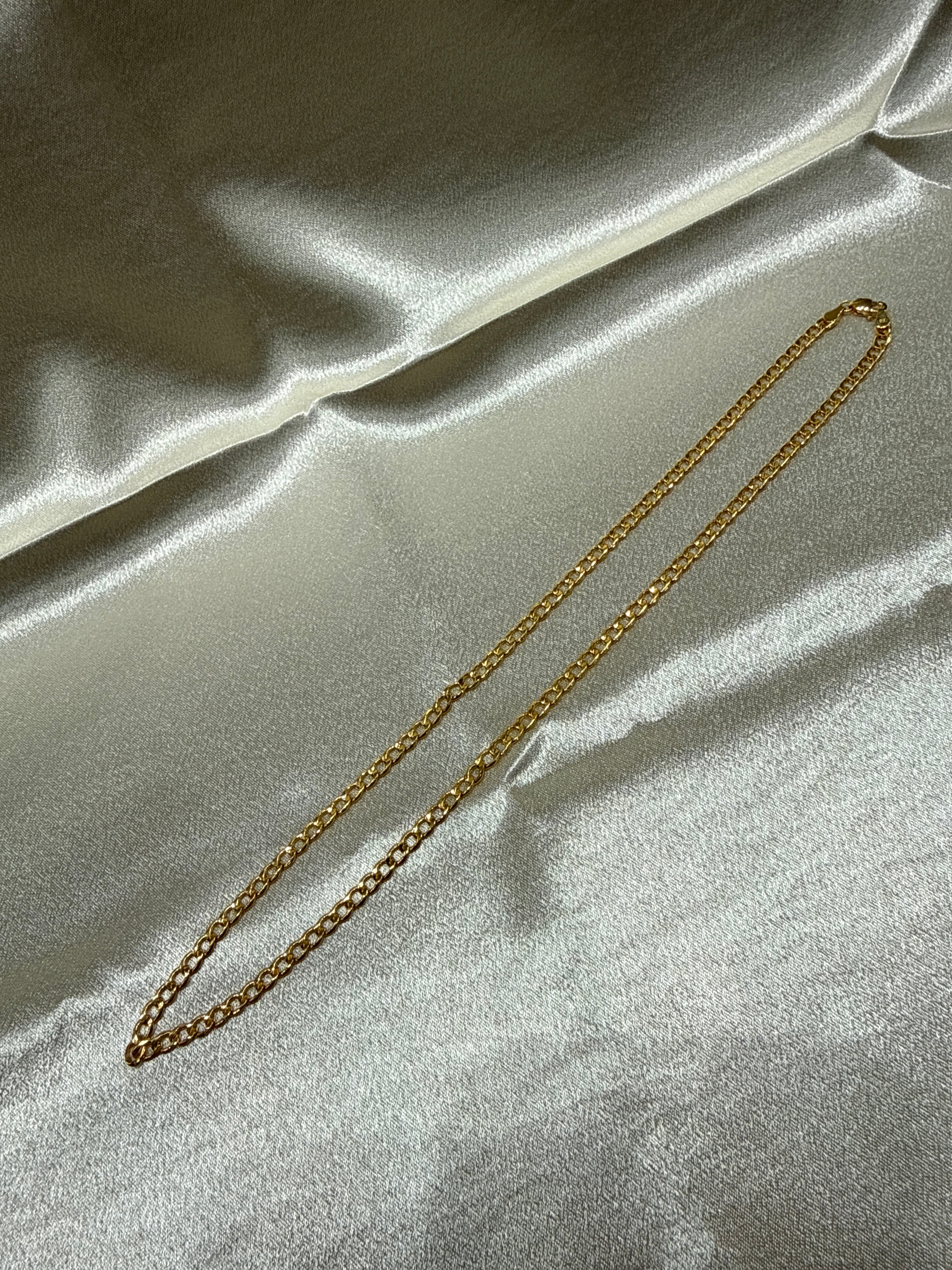22K Gold Chain (Light Weight Cuban Link)