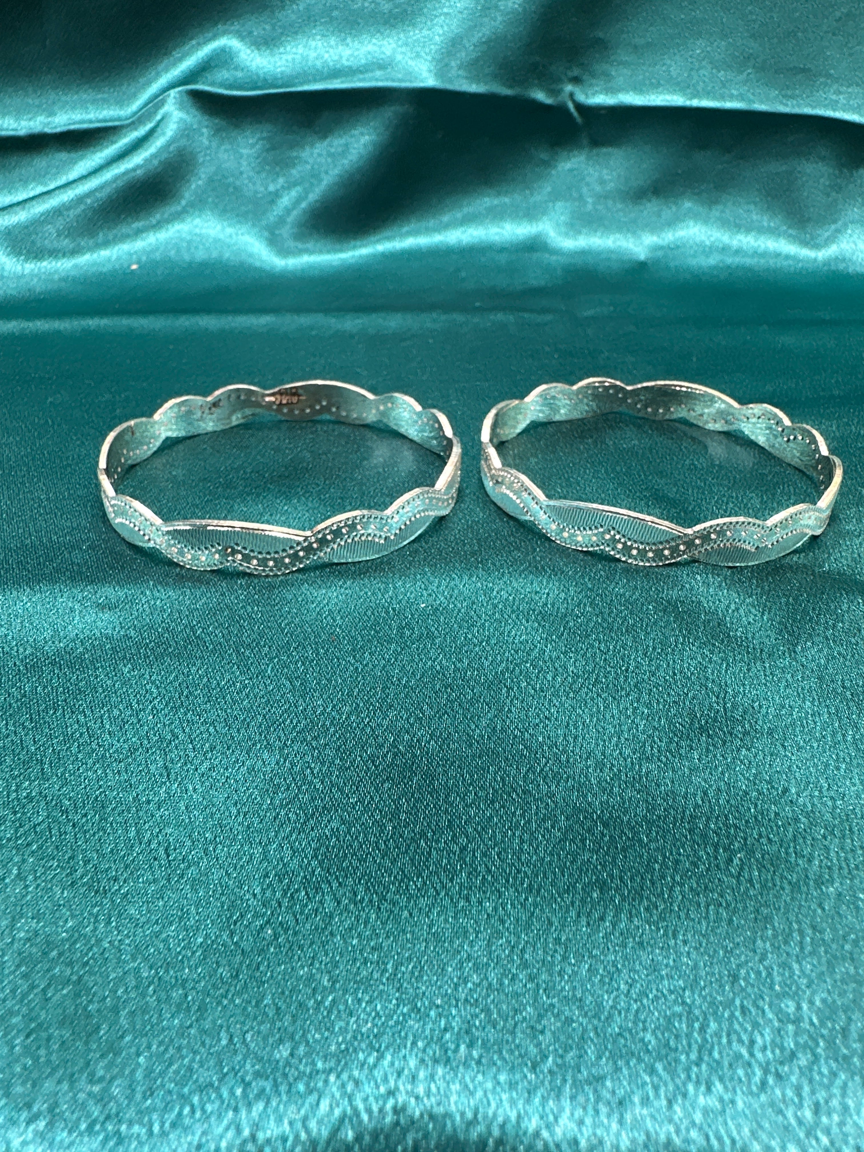 Designer Silver Bangles