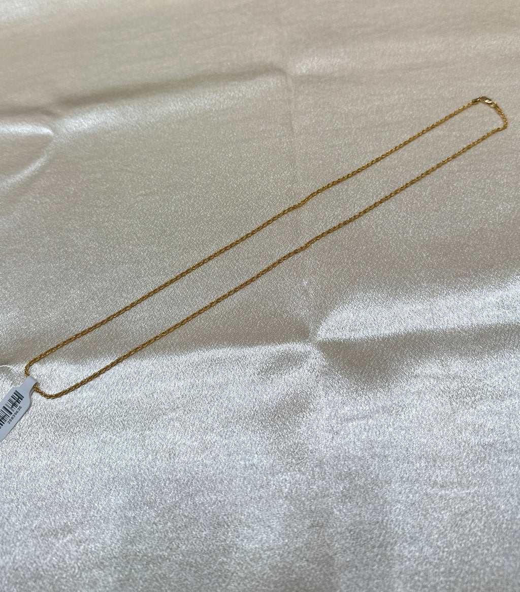 22K Gold Chain (rope design)