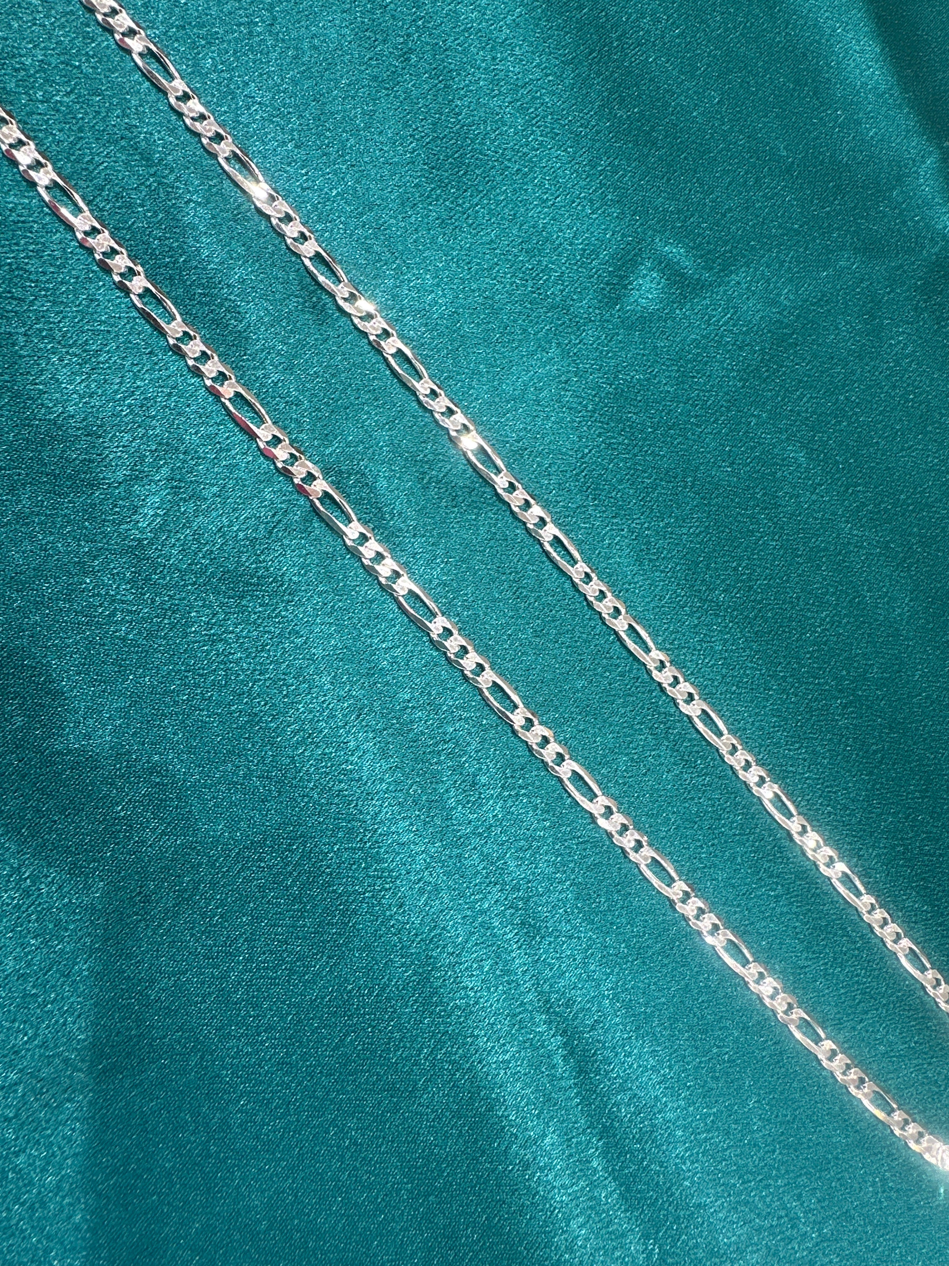 4mm Figaro silver chain